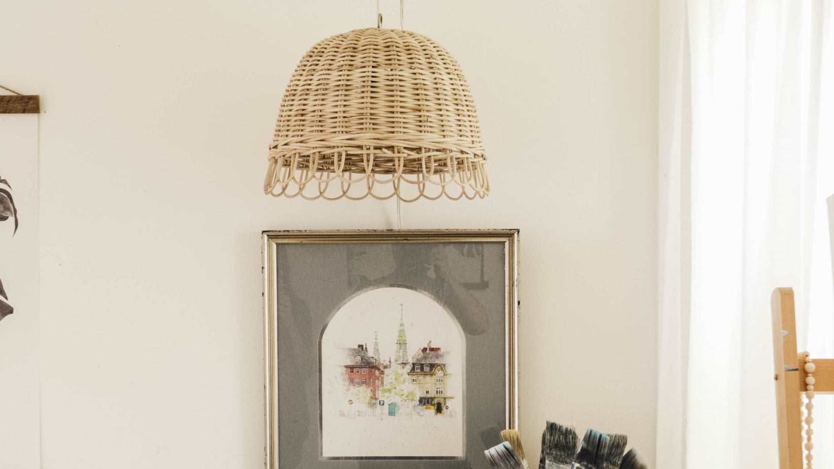 DIY Basket Pendant Light