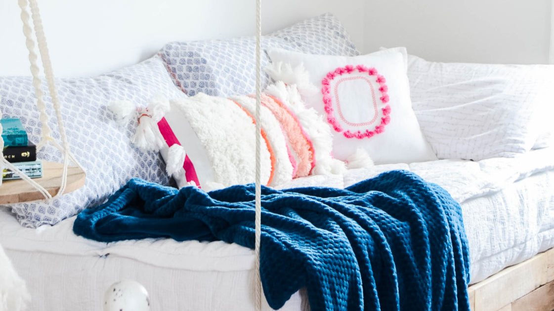 Girls Room Refresh With DIY Hanging Bed