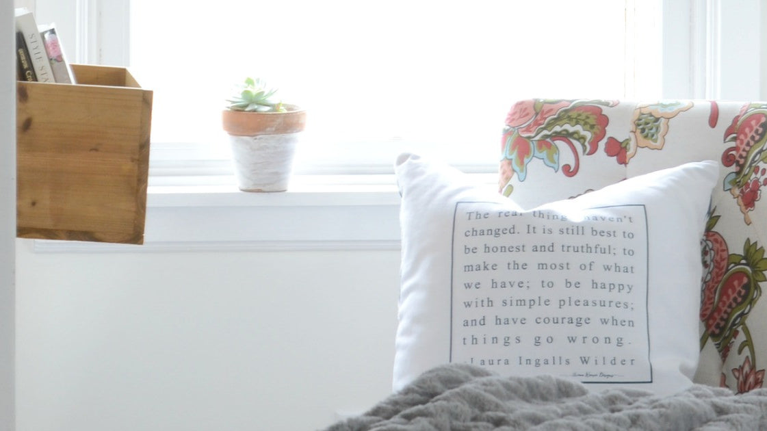 New accent chair (plus a pillow giveaway)