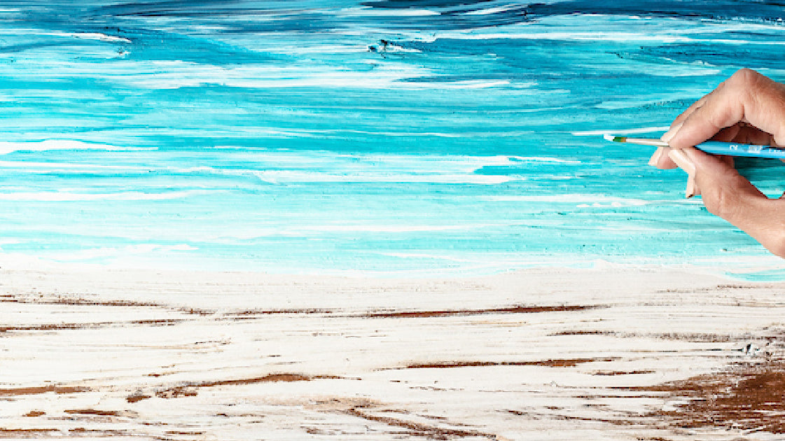 Ocean Paintings on Reclaimed Barn Wood: A Journey of Art and Sustainability