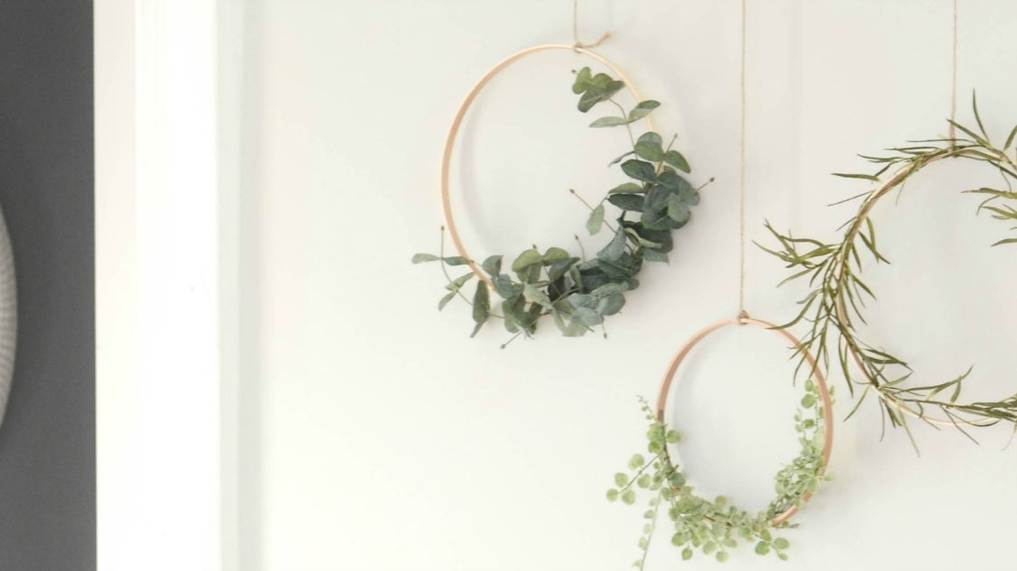 Wreaths Hanging From A Branch