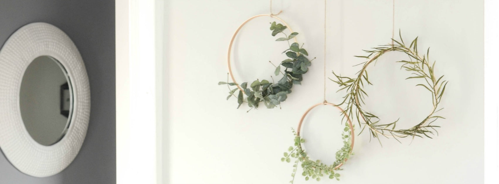 Wreaths Hanging From A Branch