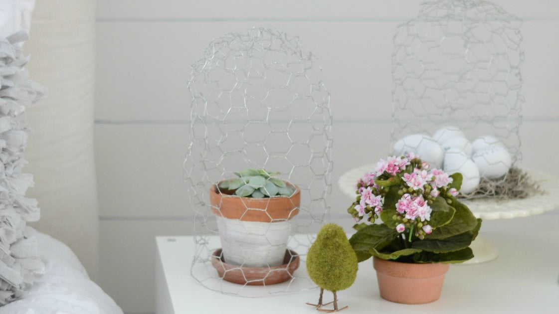 DIY Chicken Wire Cloches