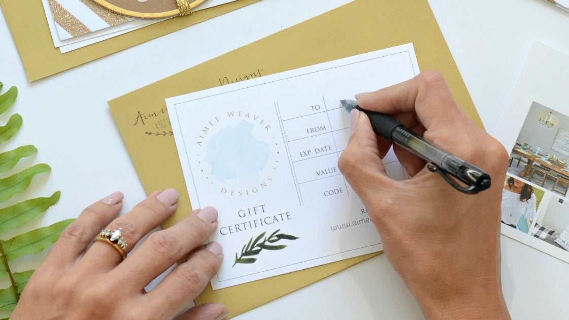 Gift Certificate Packages