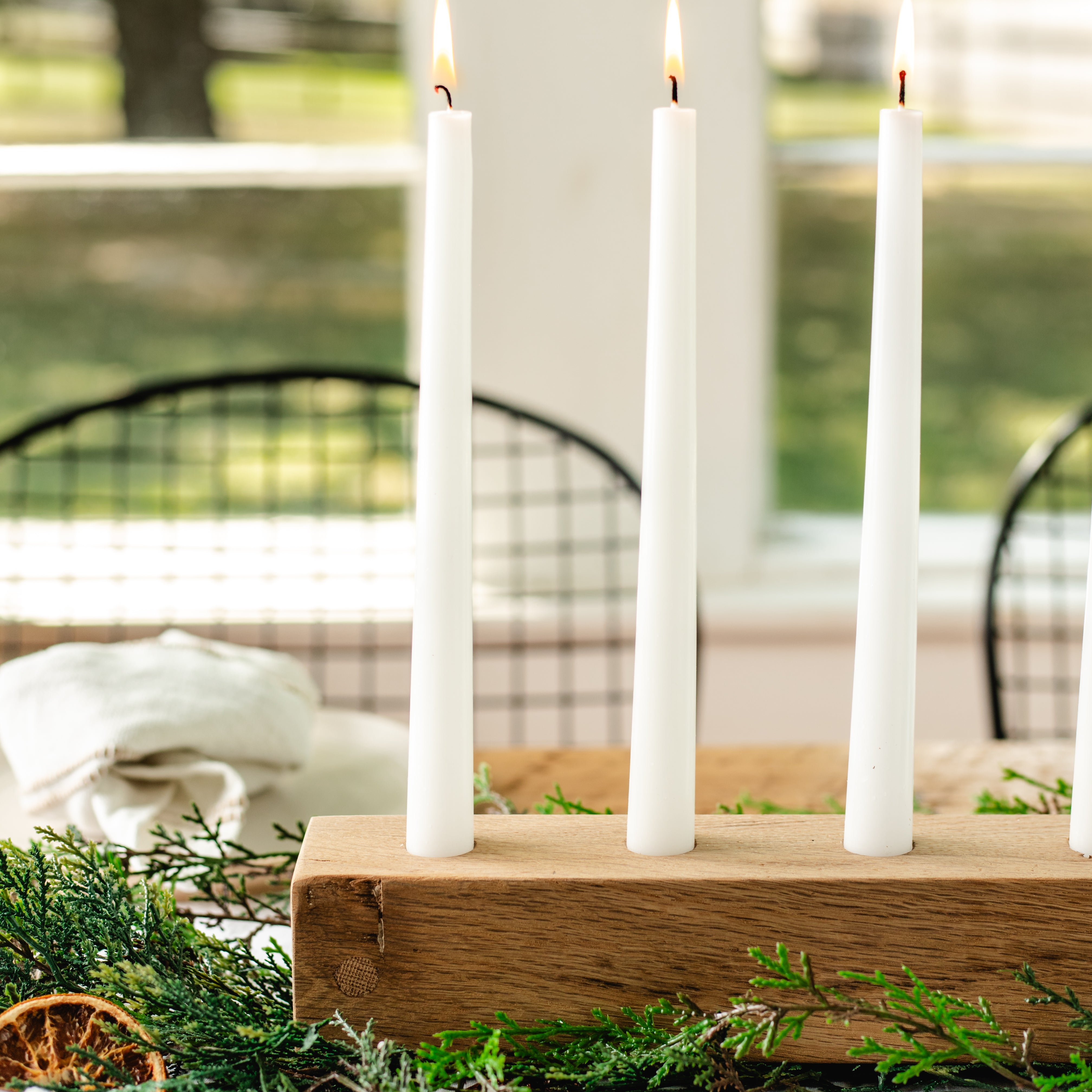 Wood Taper Candle Holder - Aimee Weaver Designs