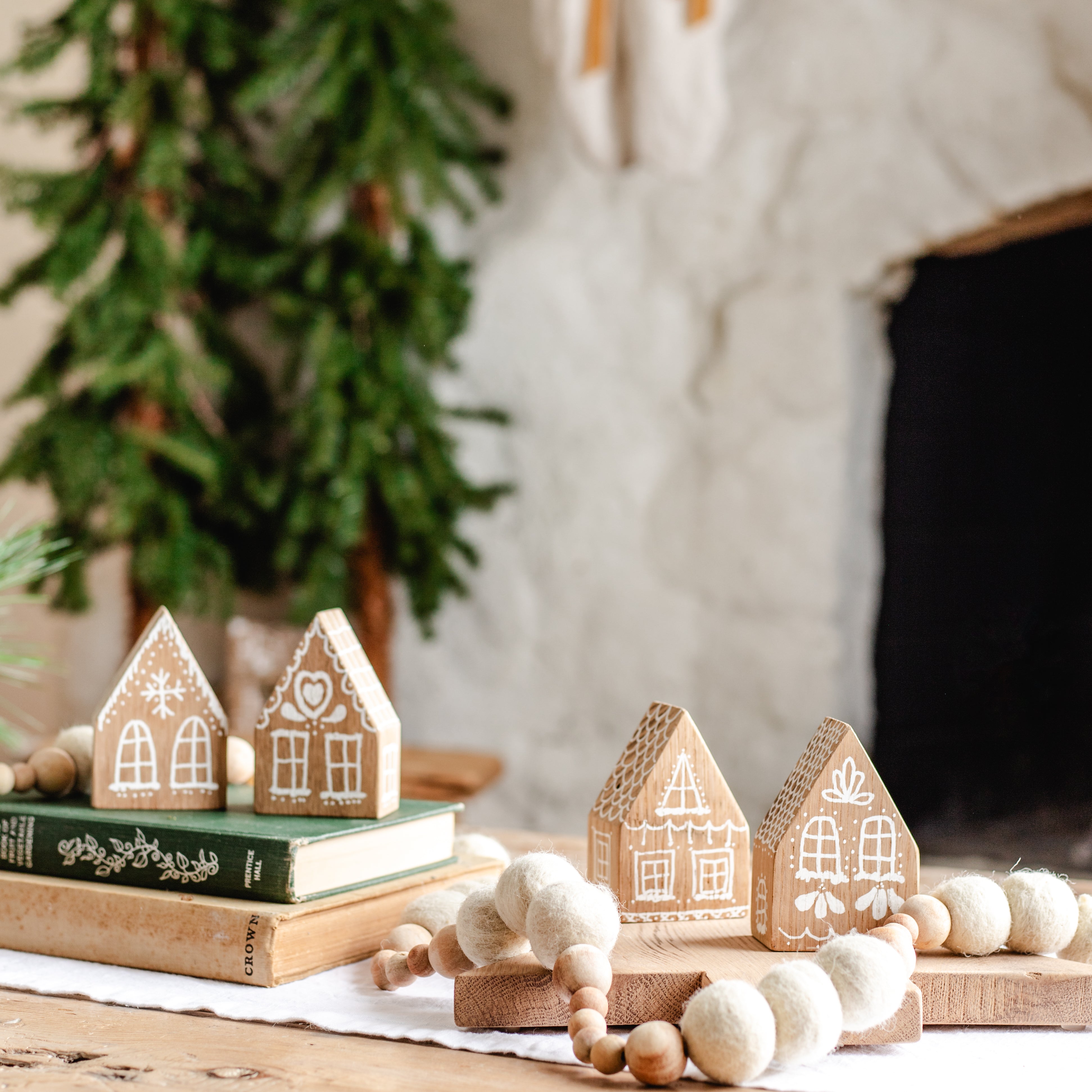 Gingerbread House DIY Kit (set of 4 houses) - Aimee Weaver Designs