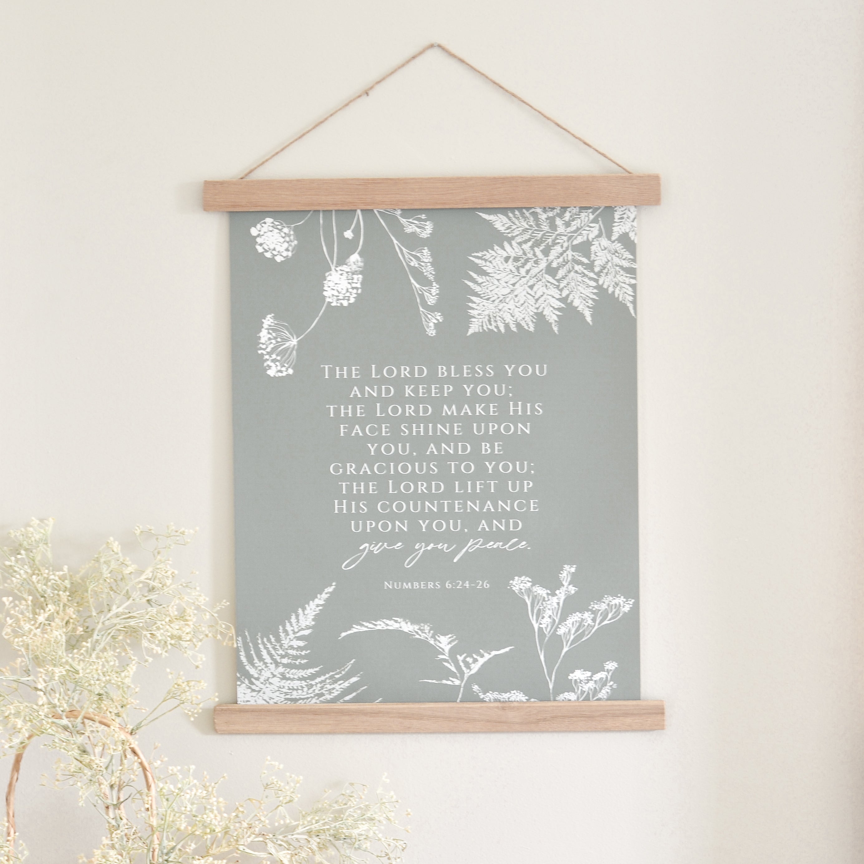 The Lord Bless You Canvas Artwork - Aimee Weaver Designs