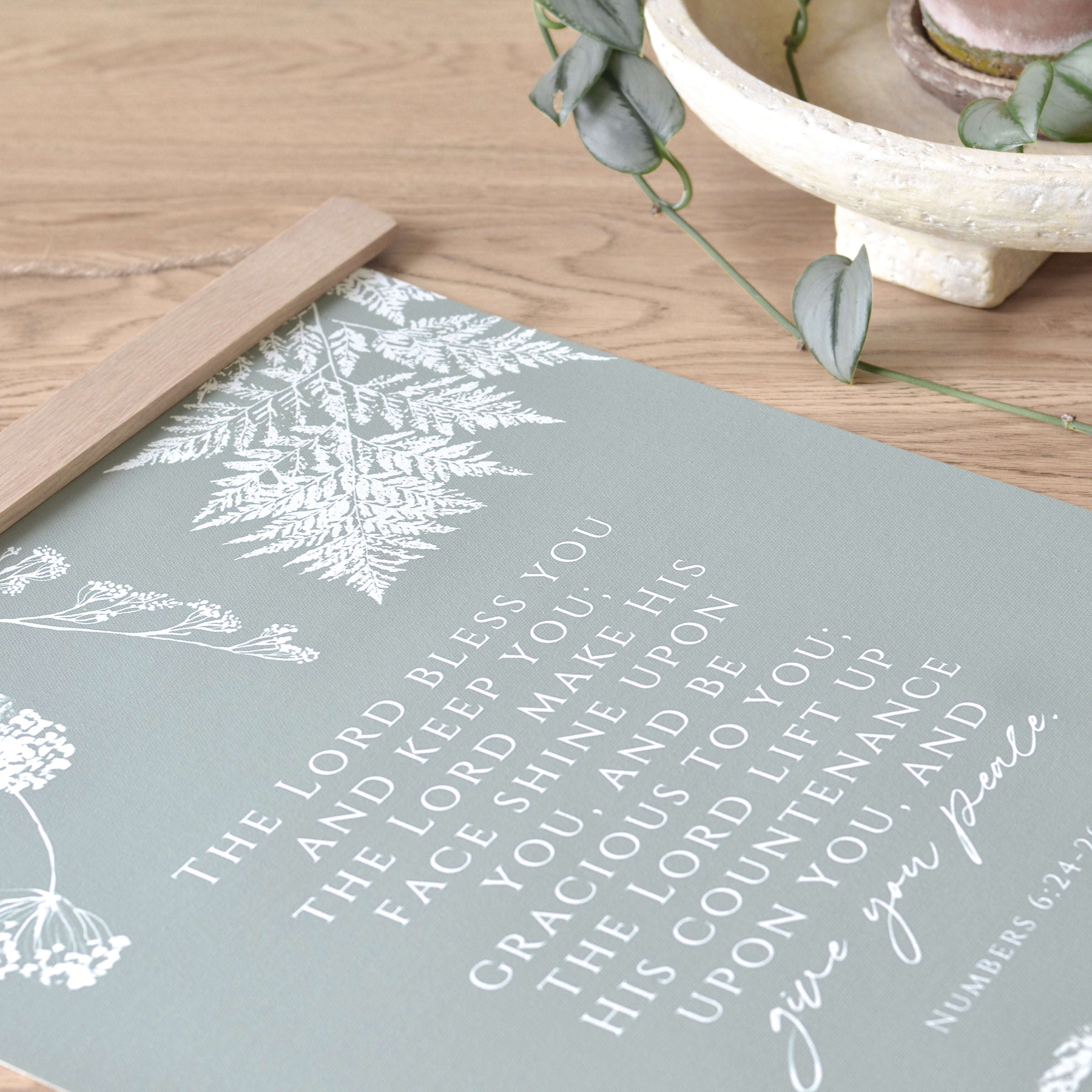 The Lord Bless You Canvas Artwork - Aimee Weaver Designs