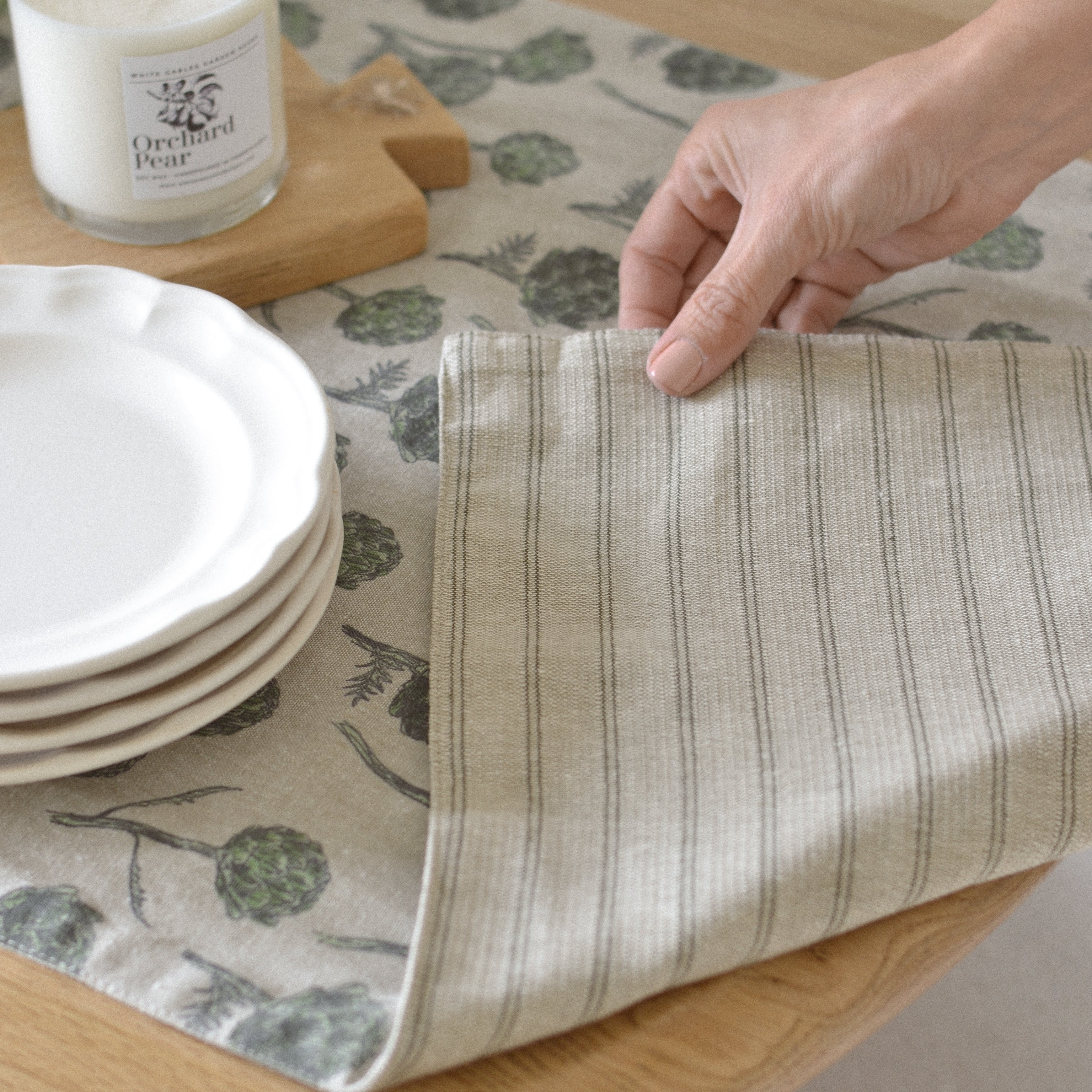 Artichoke Table Runner - Aimee Weaver Designs
