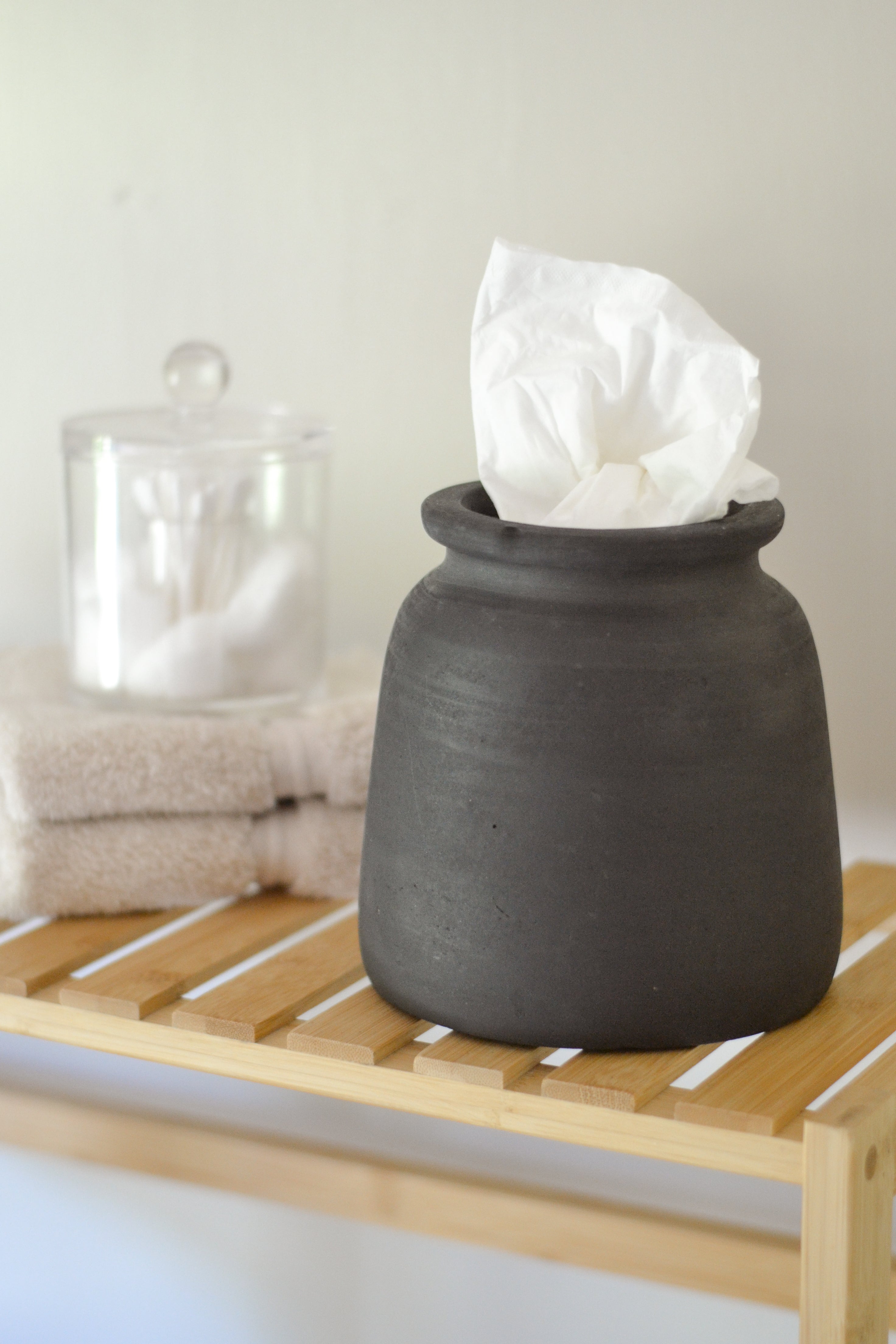 Matte Black Tissue Holder - Aimee Weaver Designs