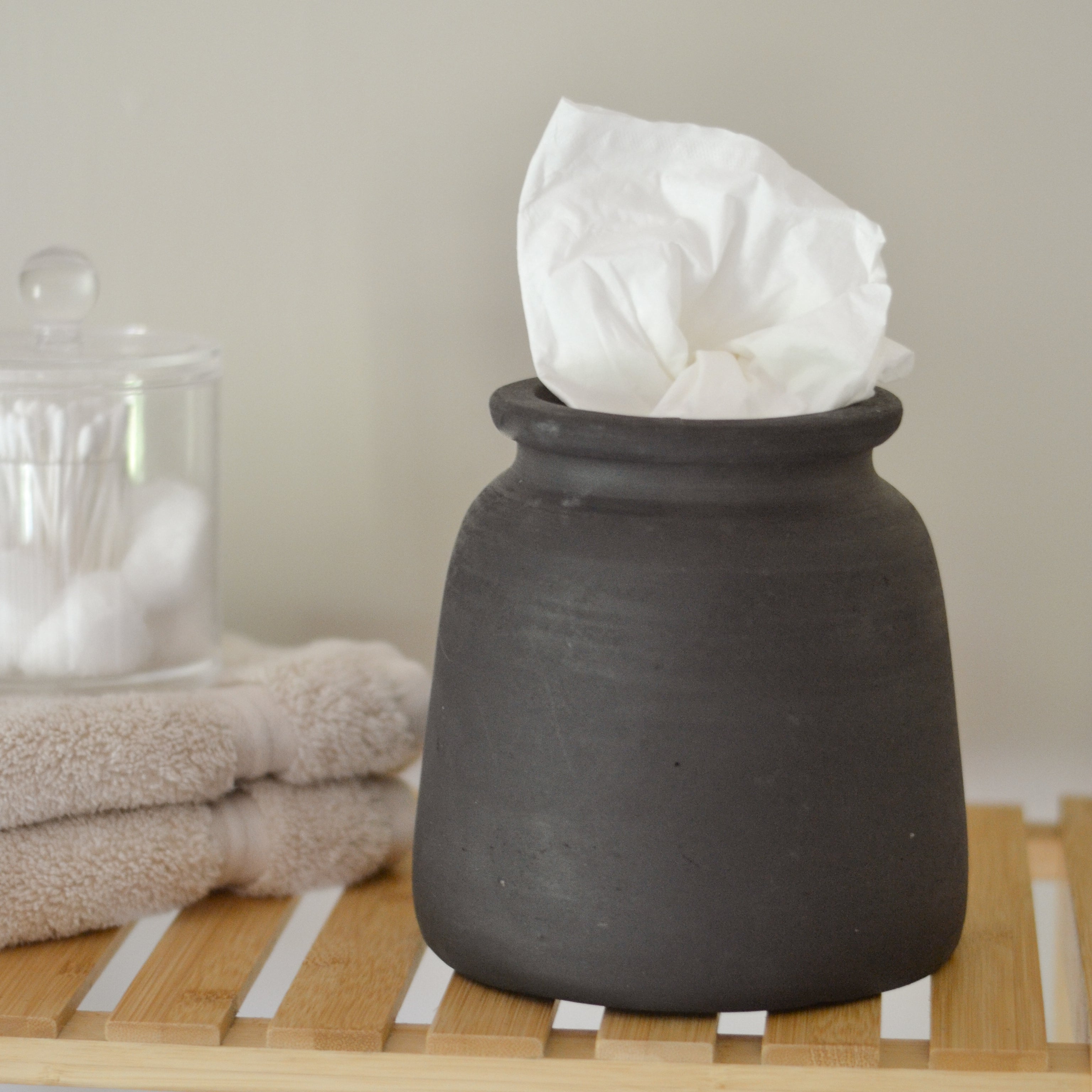 Matte Black Tissue Holder - Aimee Weaver Designs