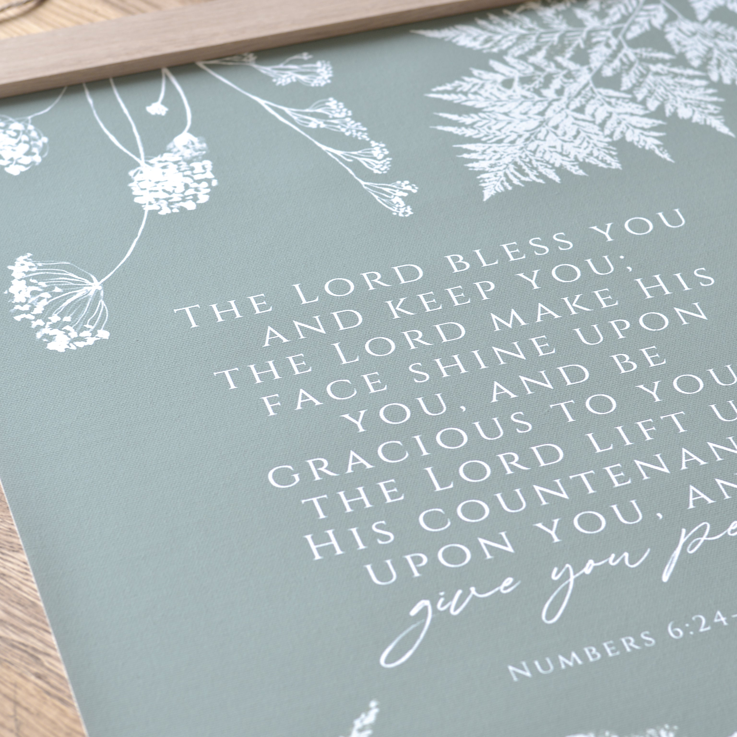 The Lord Bless You Canvas Artwork - Aimee Weaver Designs