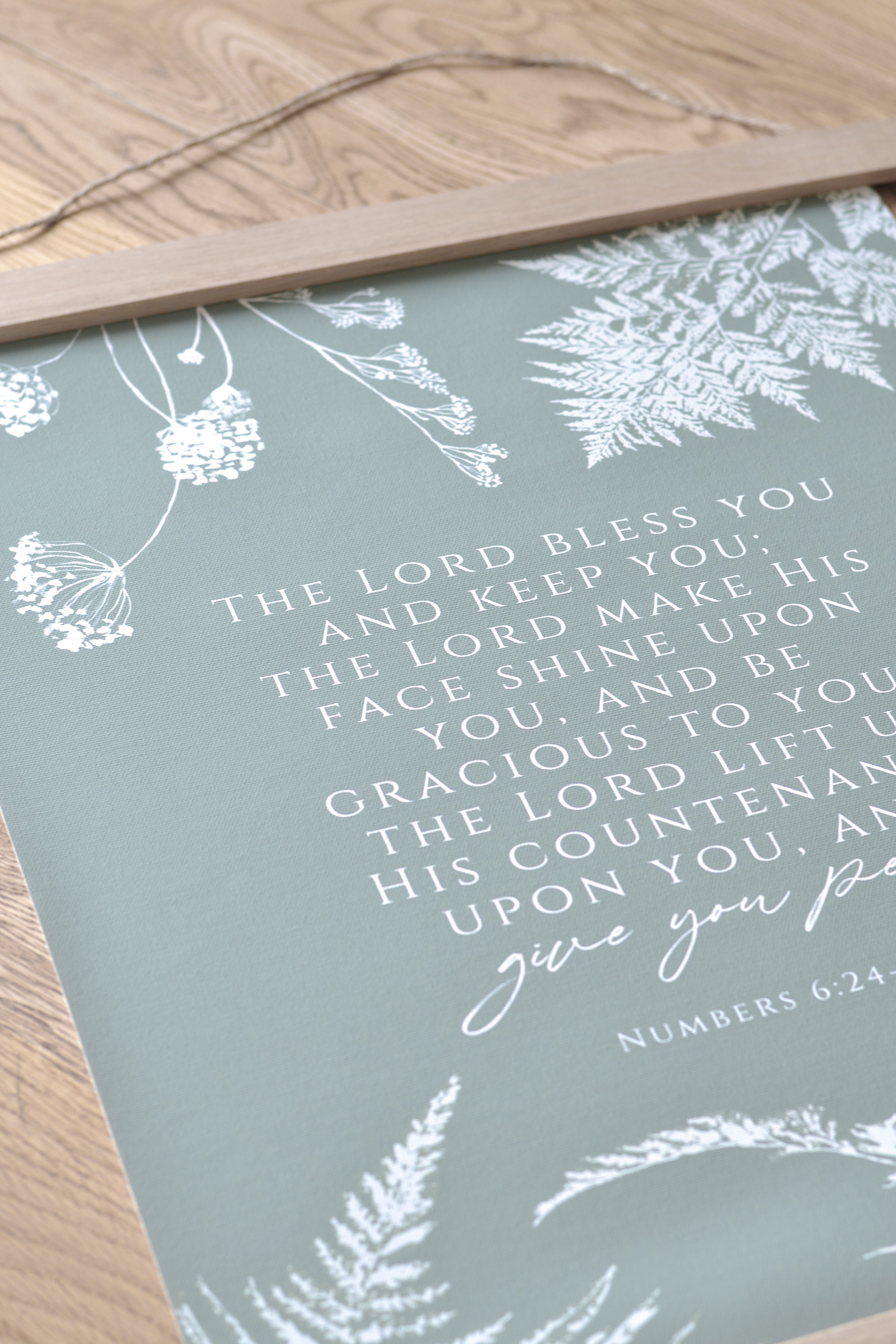 The Lord Bless You Canvas Artwork - Aimee Weaver Designs
