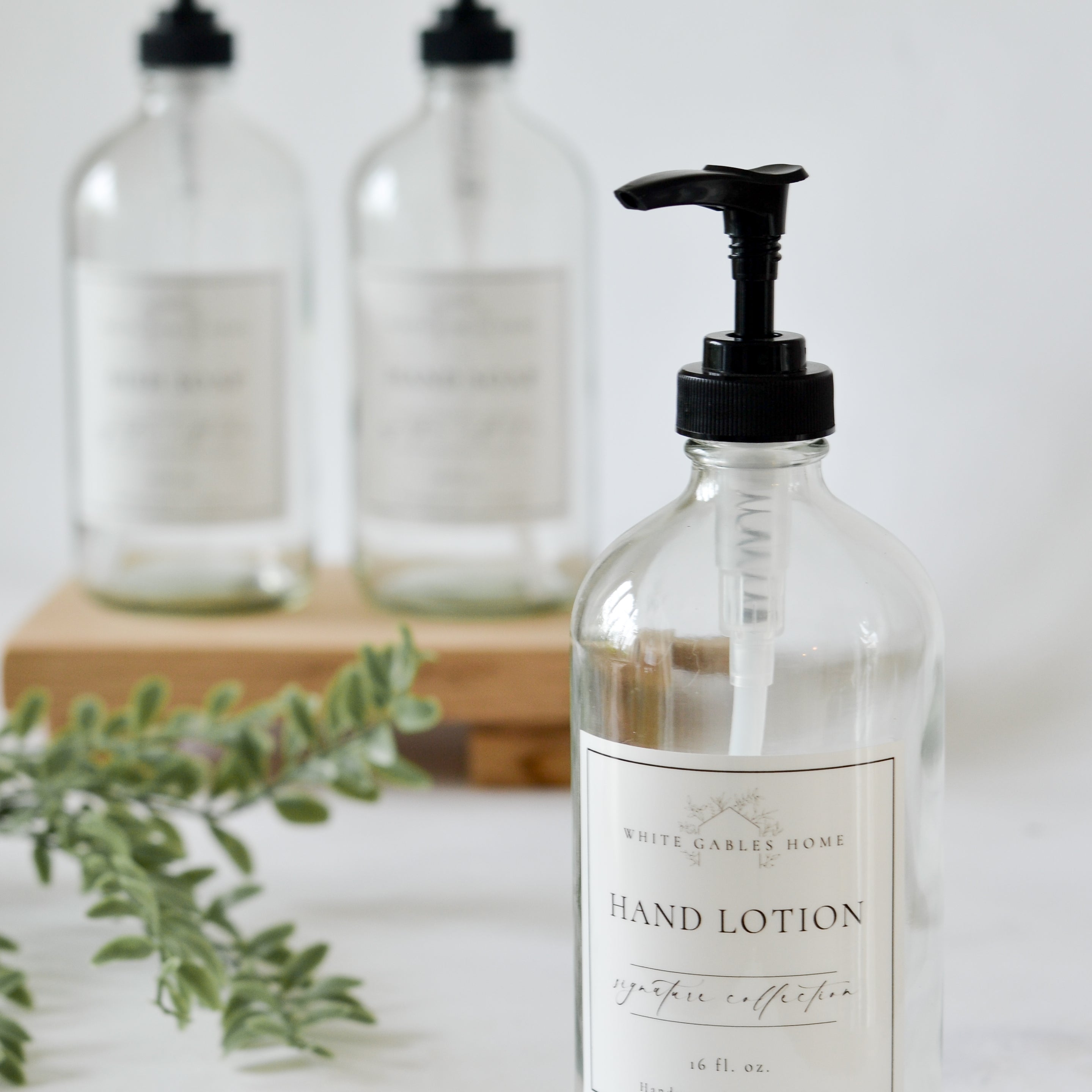 Clear Glass Soap Dispenser - Aimee Weaver Designs