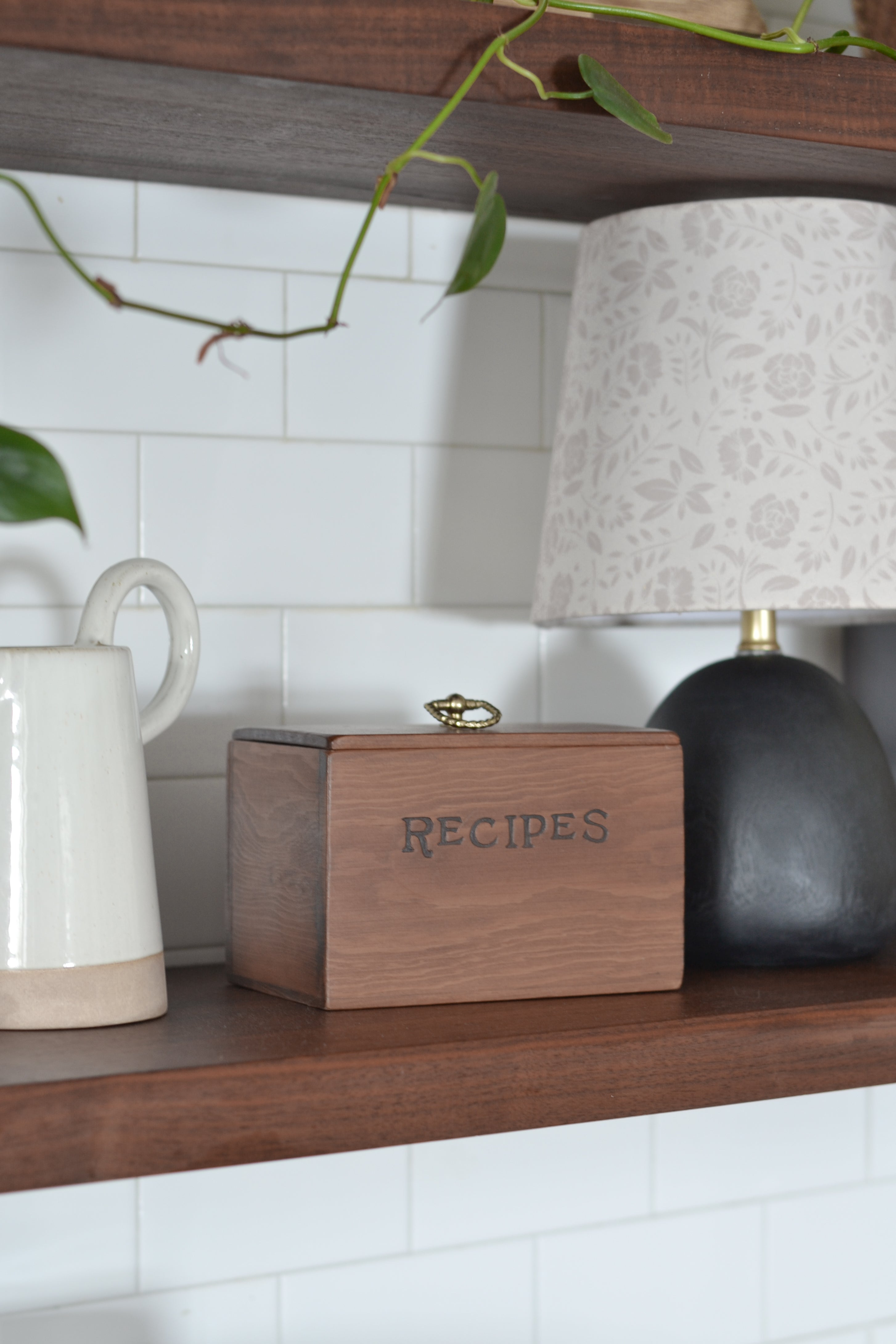 Wood Recipe Box - Aimee Weaver Designs