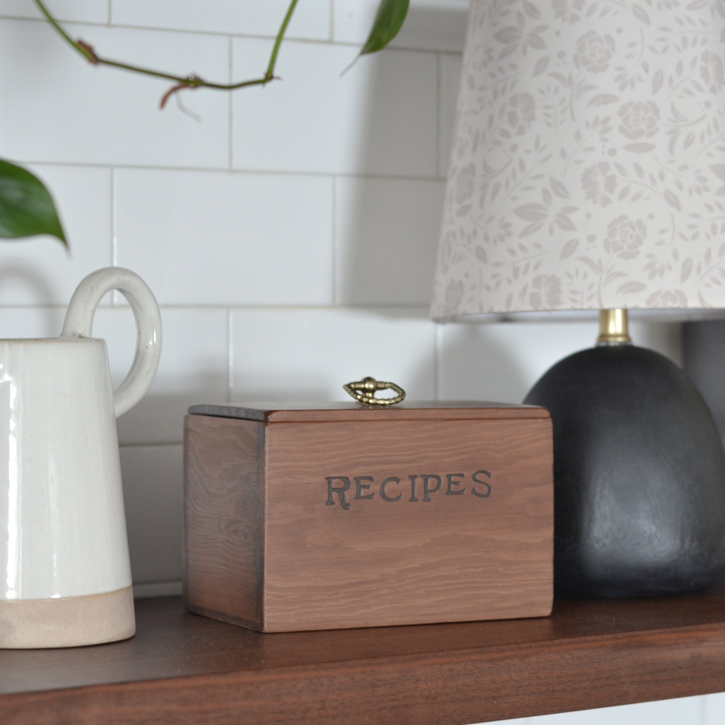 Wood Recipe Box - Aimee Weaver Designs