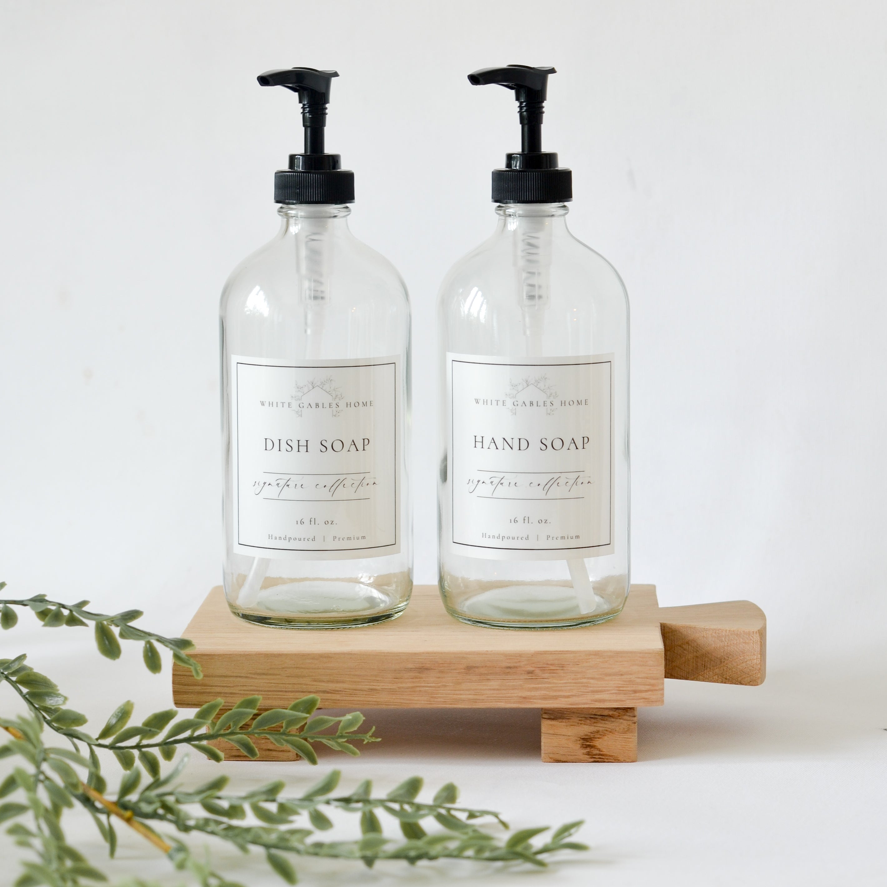 Clear Glass Soap Dispenser - Aimee Weaver Designs