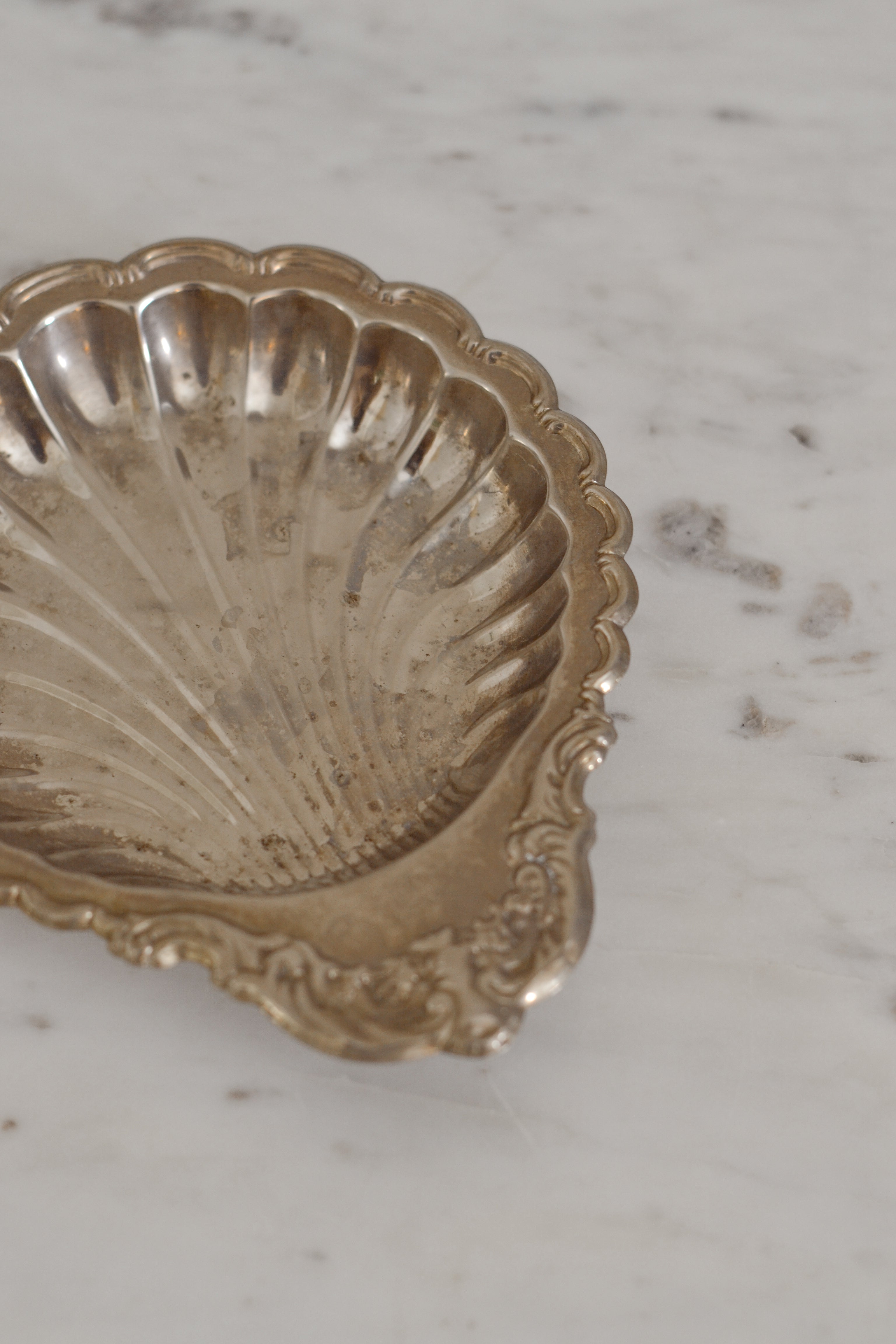Vintage Silver Shell Dish - Aimee Weaver Designs
