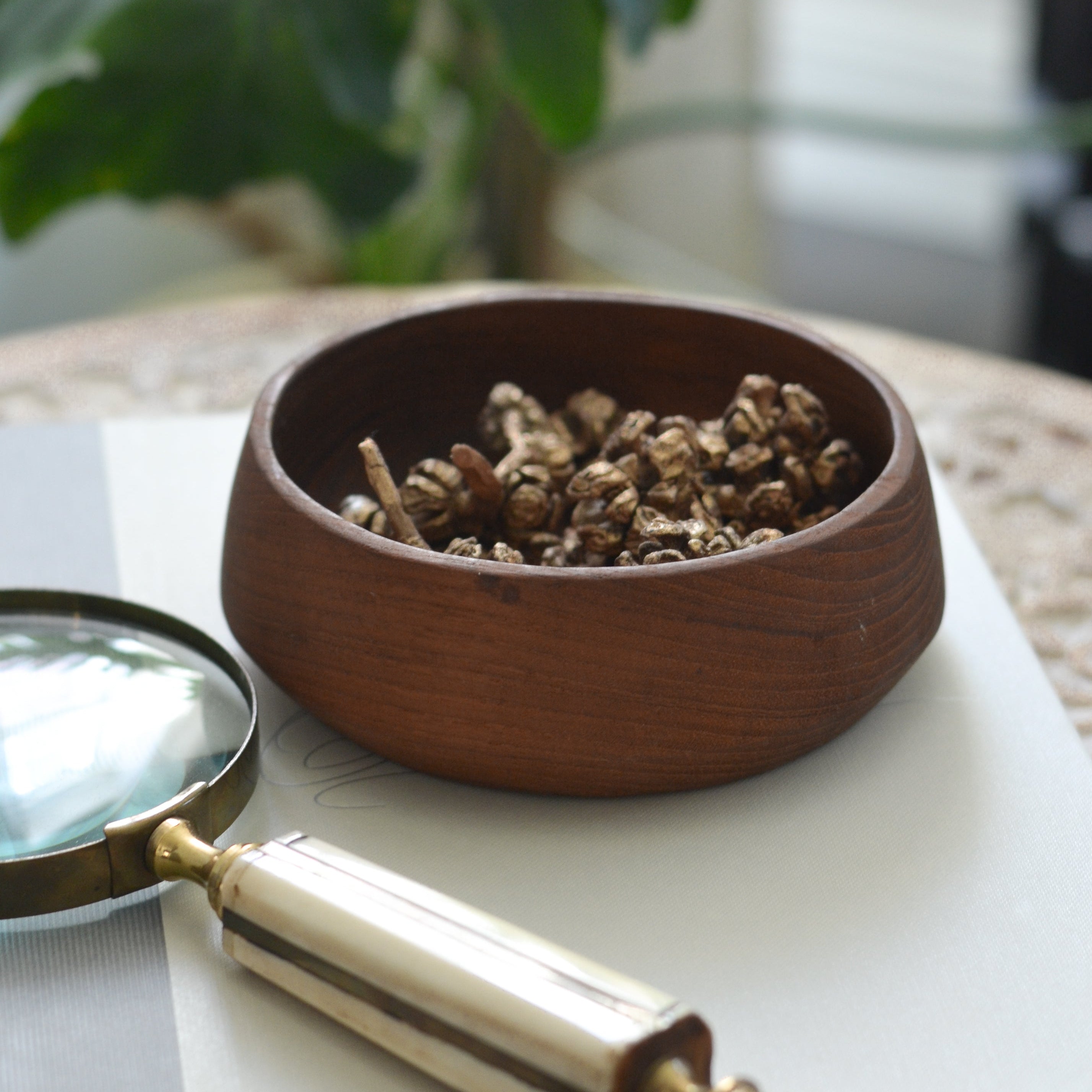 Vintage Wood Bowl - Aimee Weaver Designs