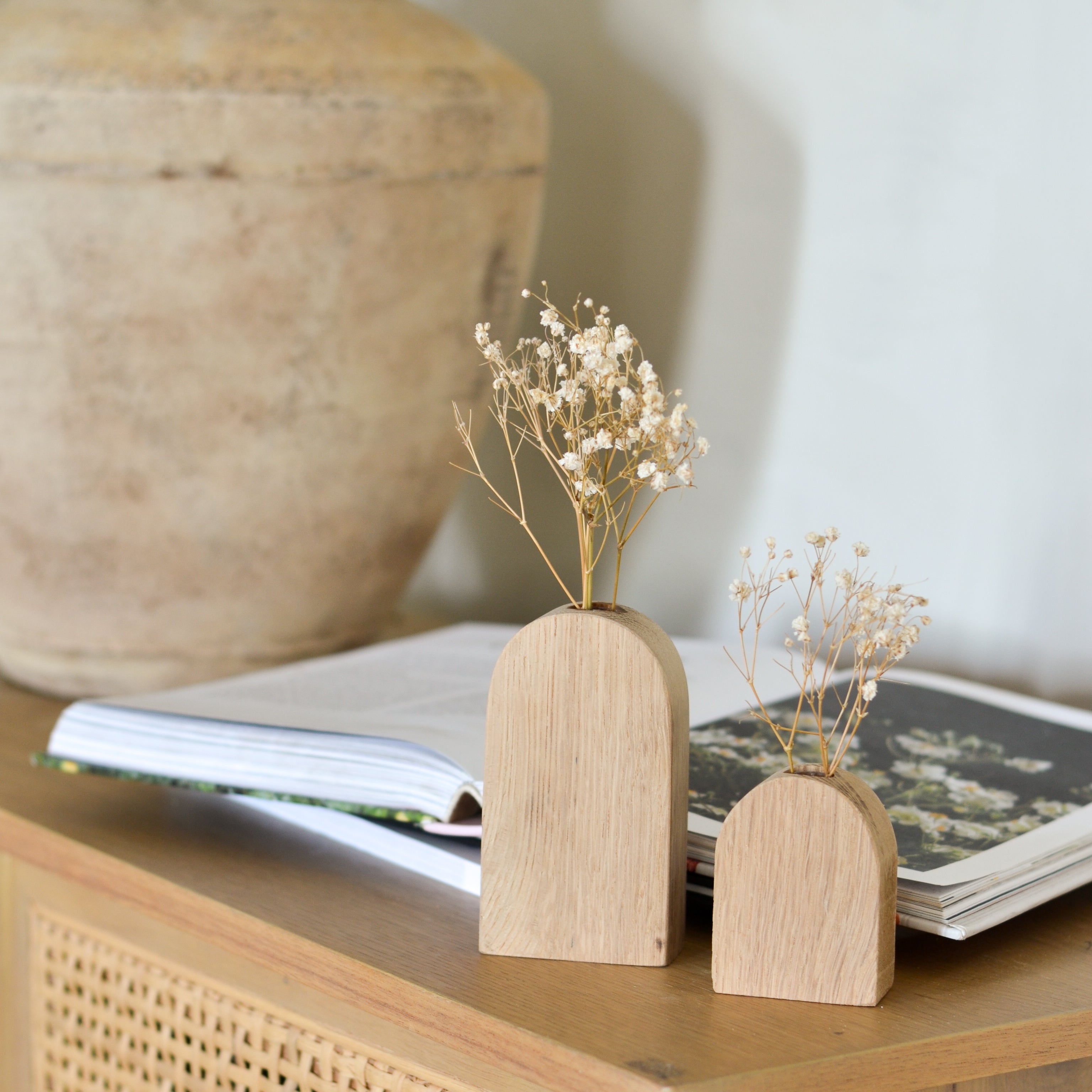 Wood Arched Bud Vases - Aimee Weaver Designs
