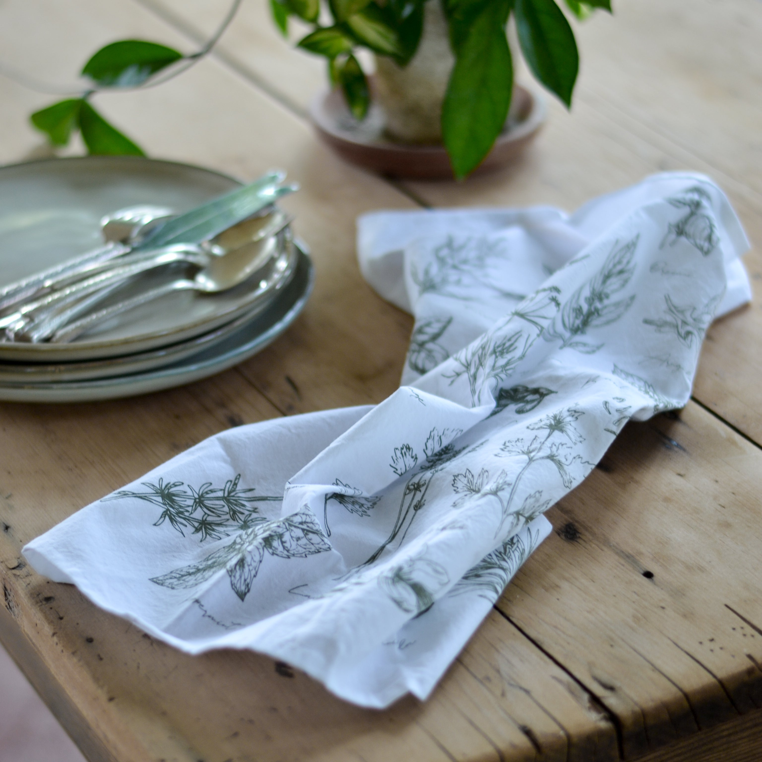 Herb Garden Tea Towel - Aimee Weaver Designs