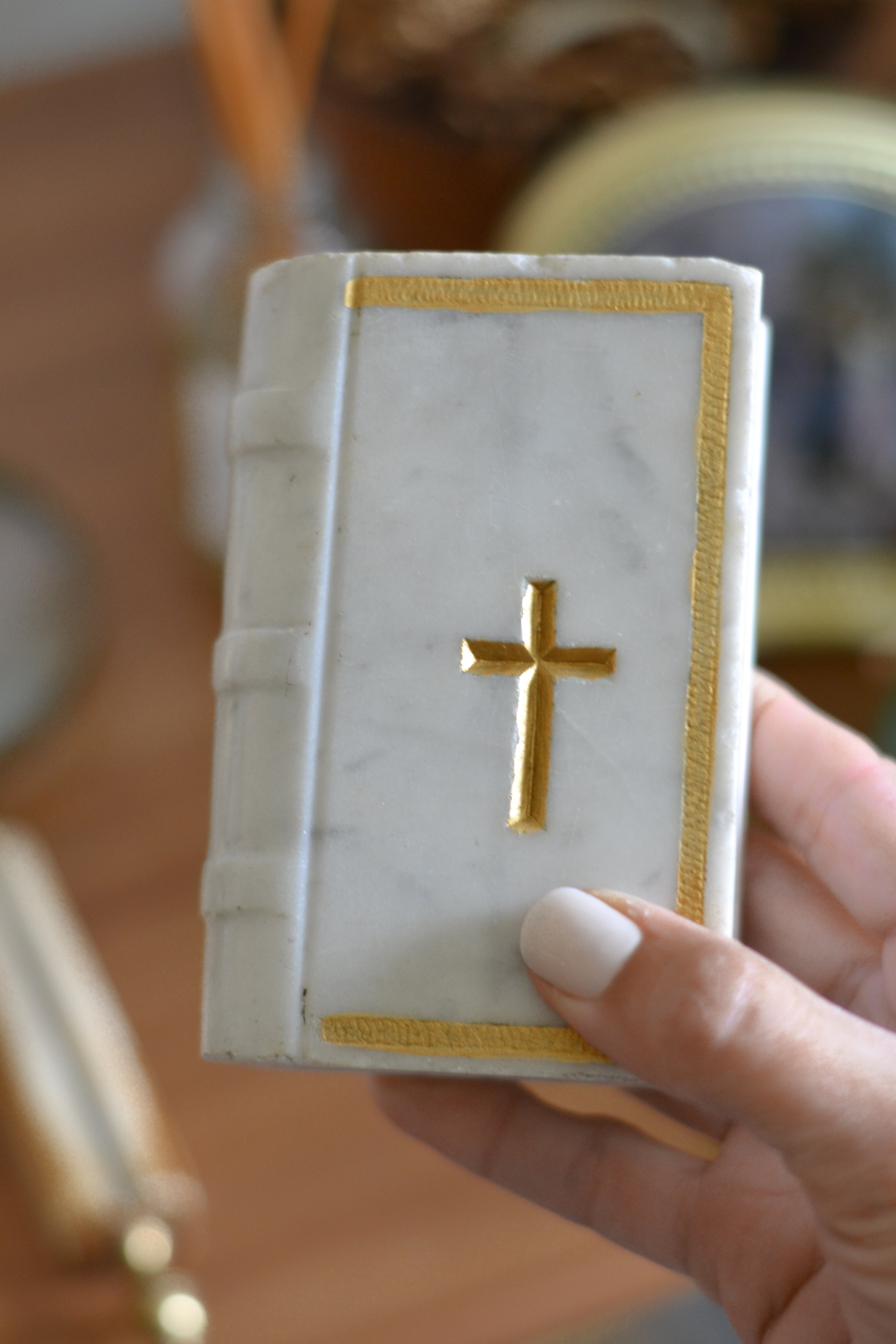 Vintage Marble Book Object - Aimee Weaver Designs