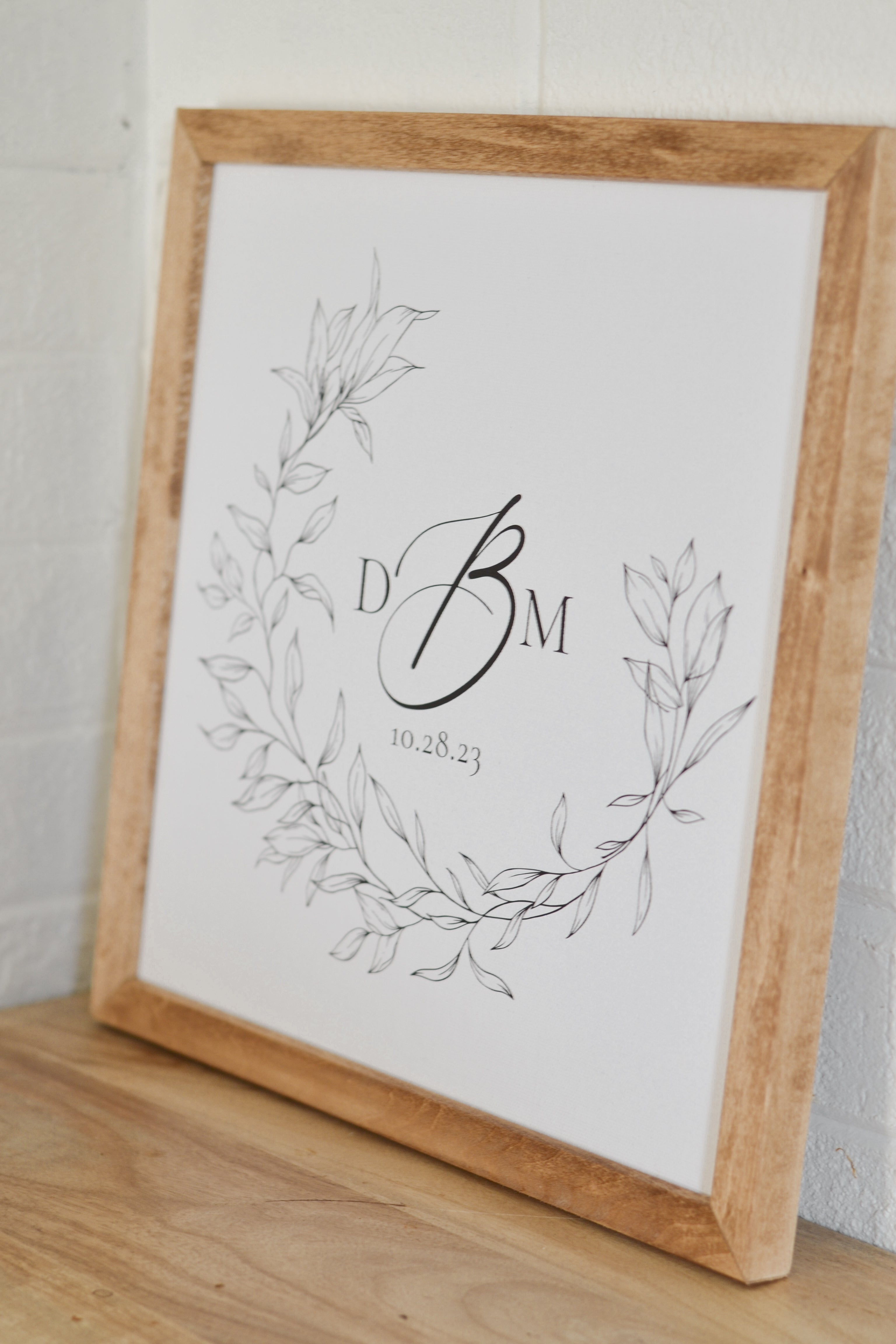 Monogram Framed Art - Aimee Weaver Designs