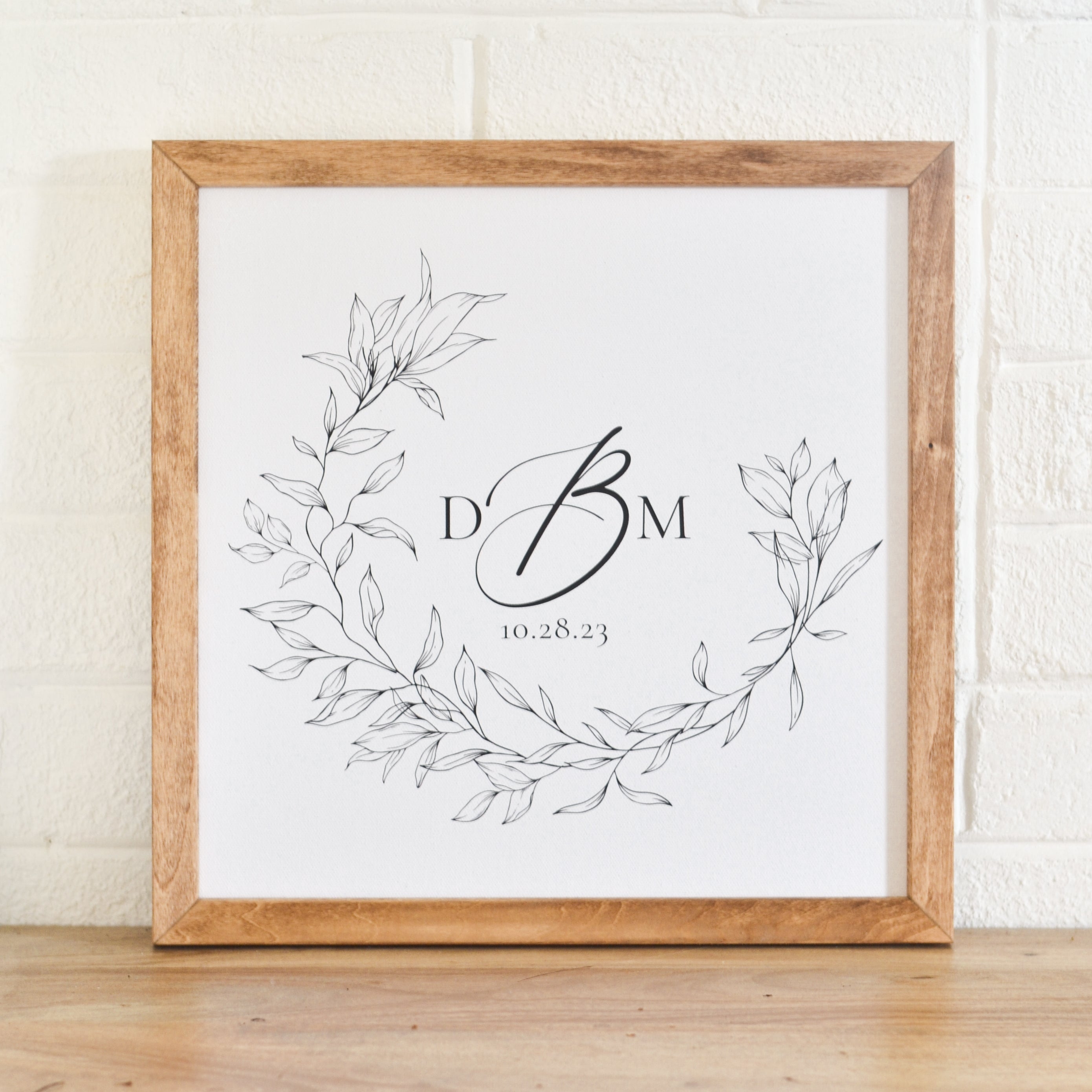 Monogram Framed Art - Aimee Weaver Designs