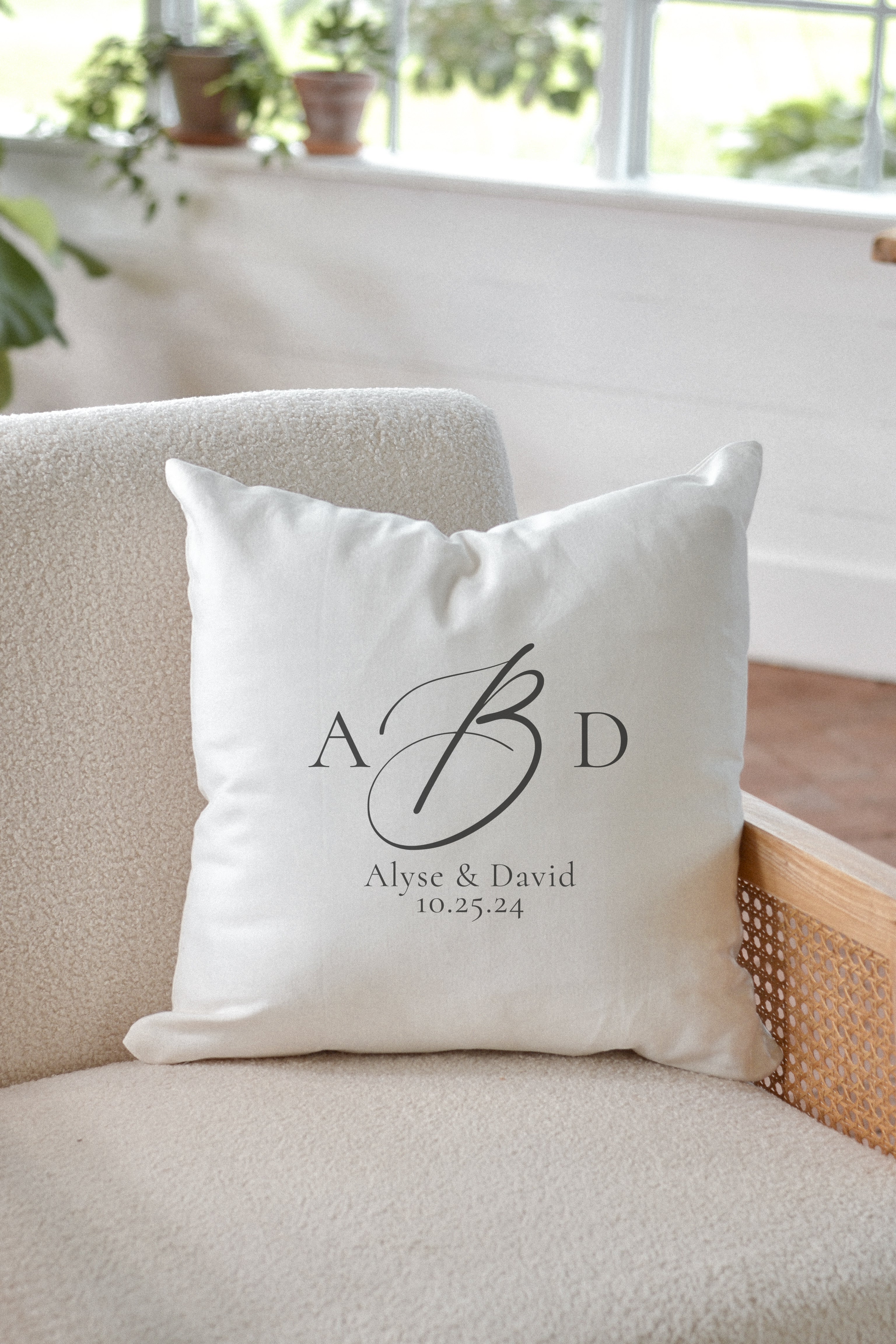 Monogram Pillow - Aimee Weaver Designs