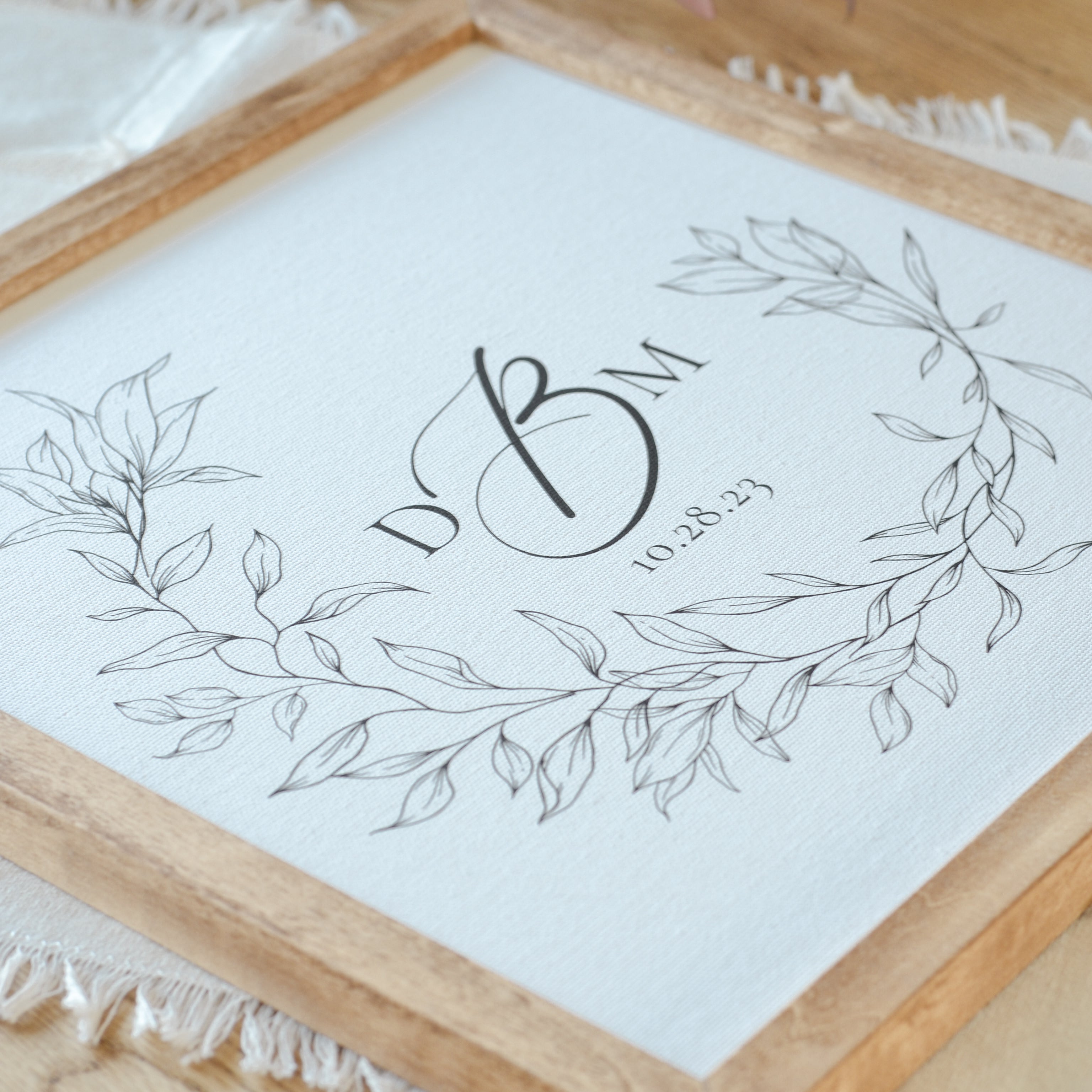Monogram Framed Art - Aimee Weaver Designs
