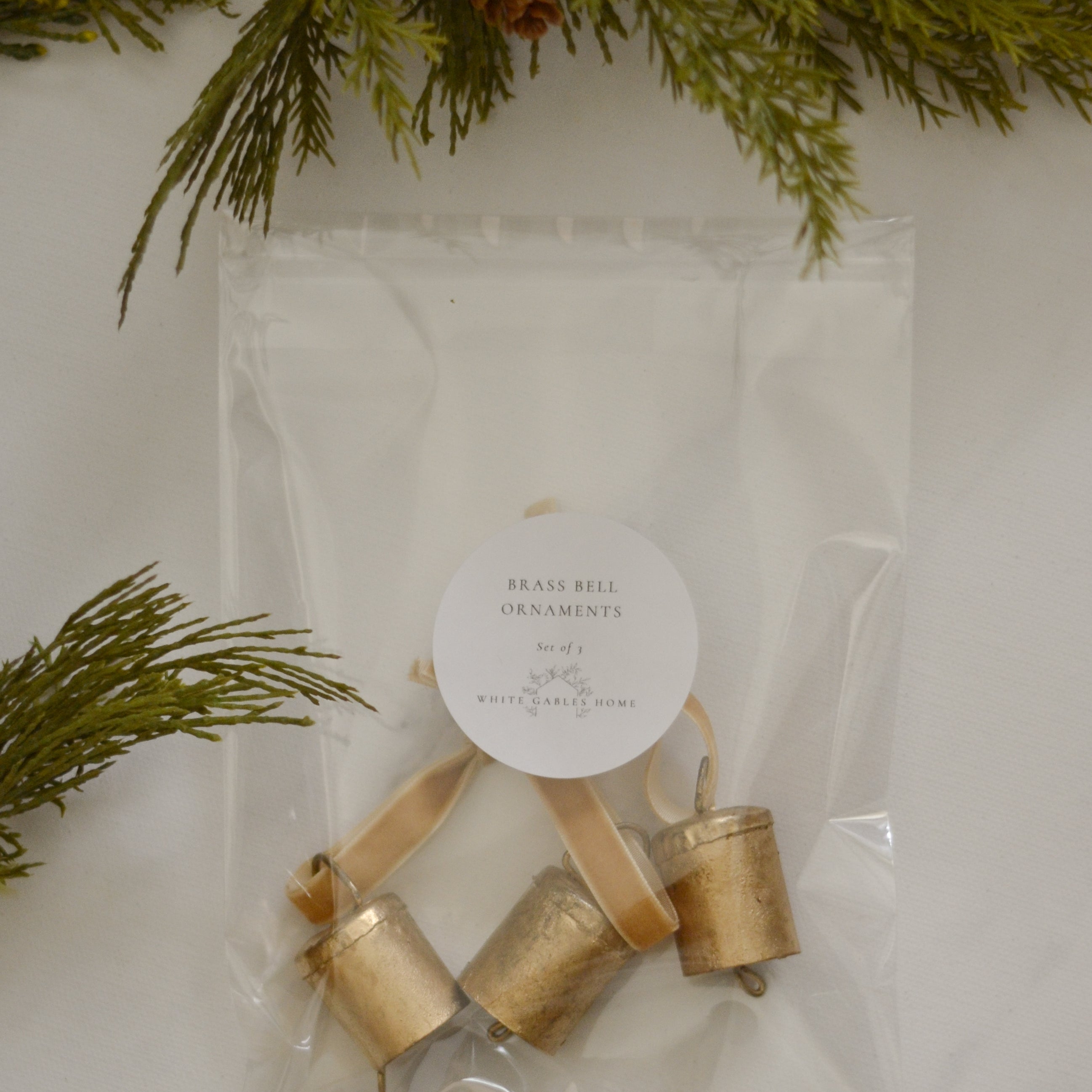 Brass Bell Ornaments | Set of 3 - Aimee Weaver Designs