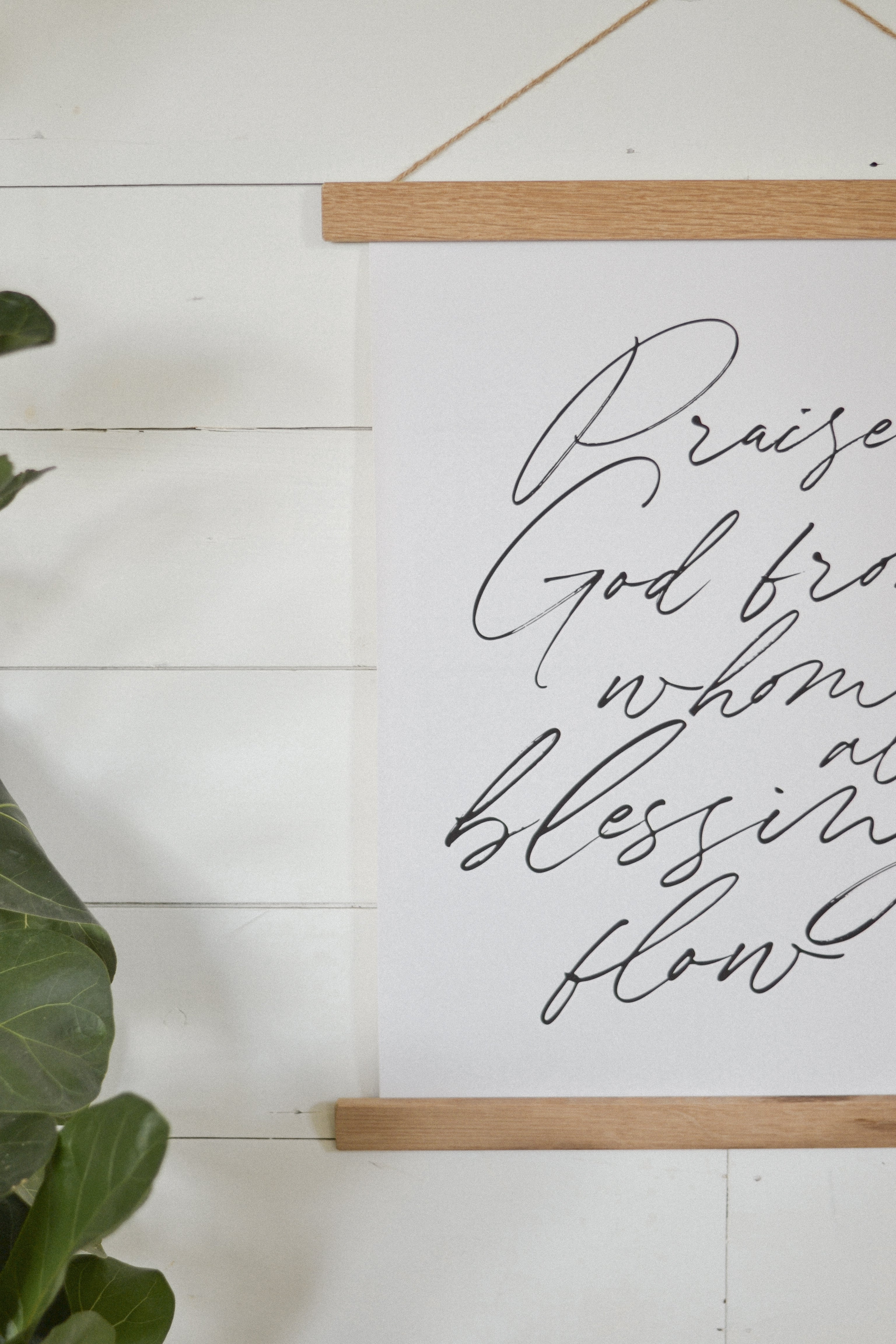 Praise God From Whom All Blessings Flow | Hymn Canvas Art - Aimee Weaver Designs