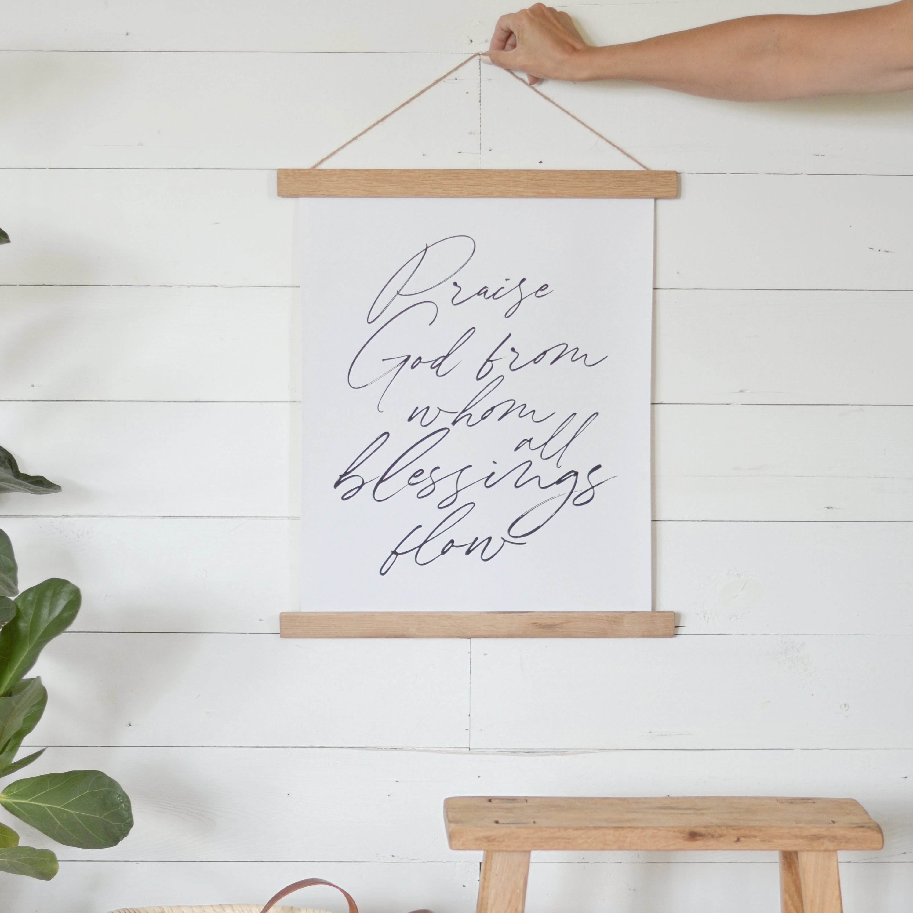 Praise God From Whom All Blessings Flow | Hymn Canvas Art - Aimee Weaver Designs