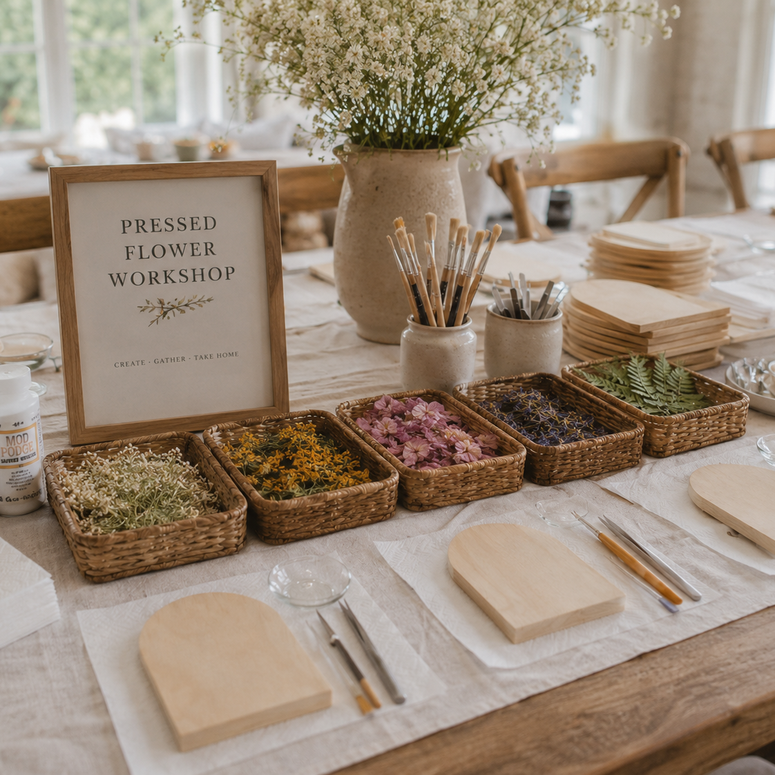 Pressed Flower Workshop | July 16, 2026 - Aimee Weaver Designs