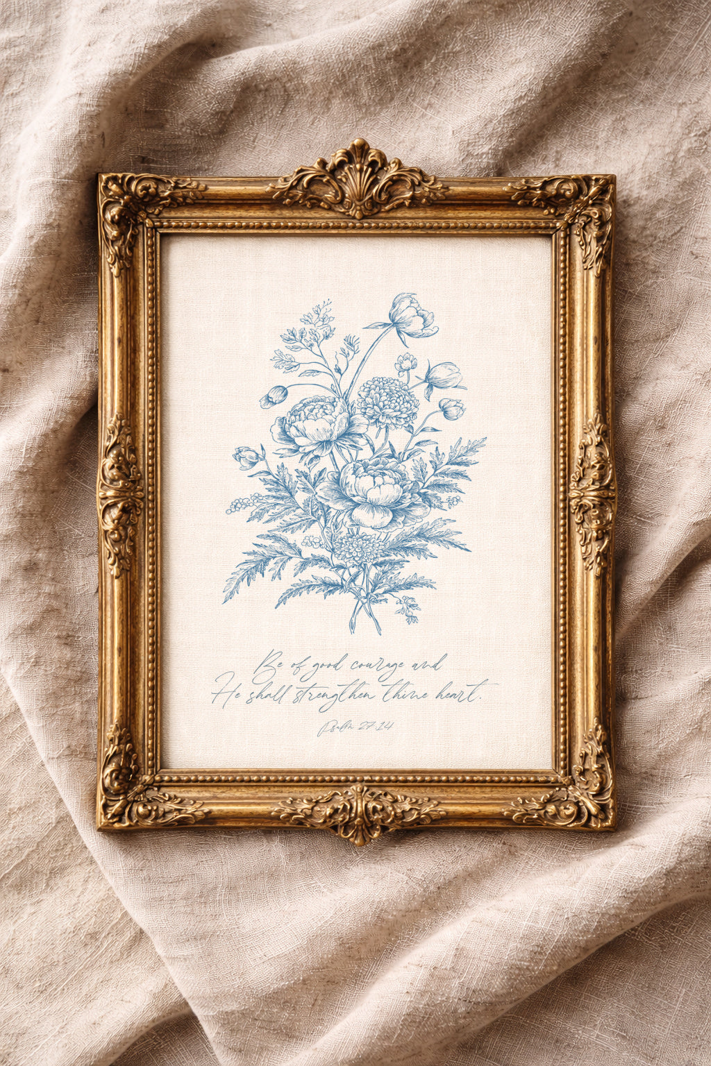 Be Of Good Courage Scripture Printable - Aimee Weaver Designs