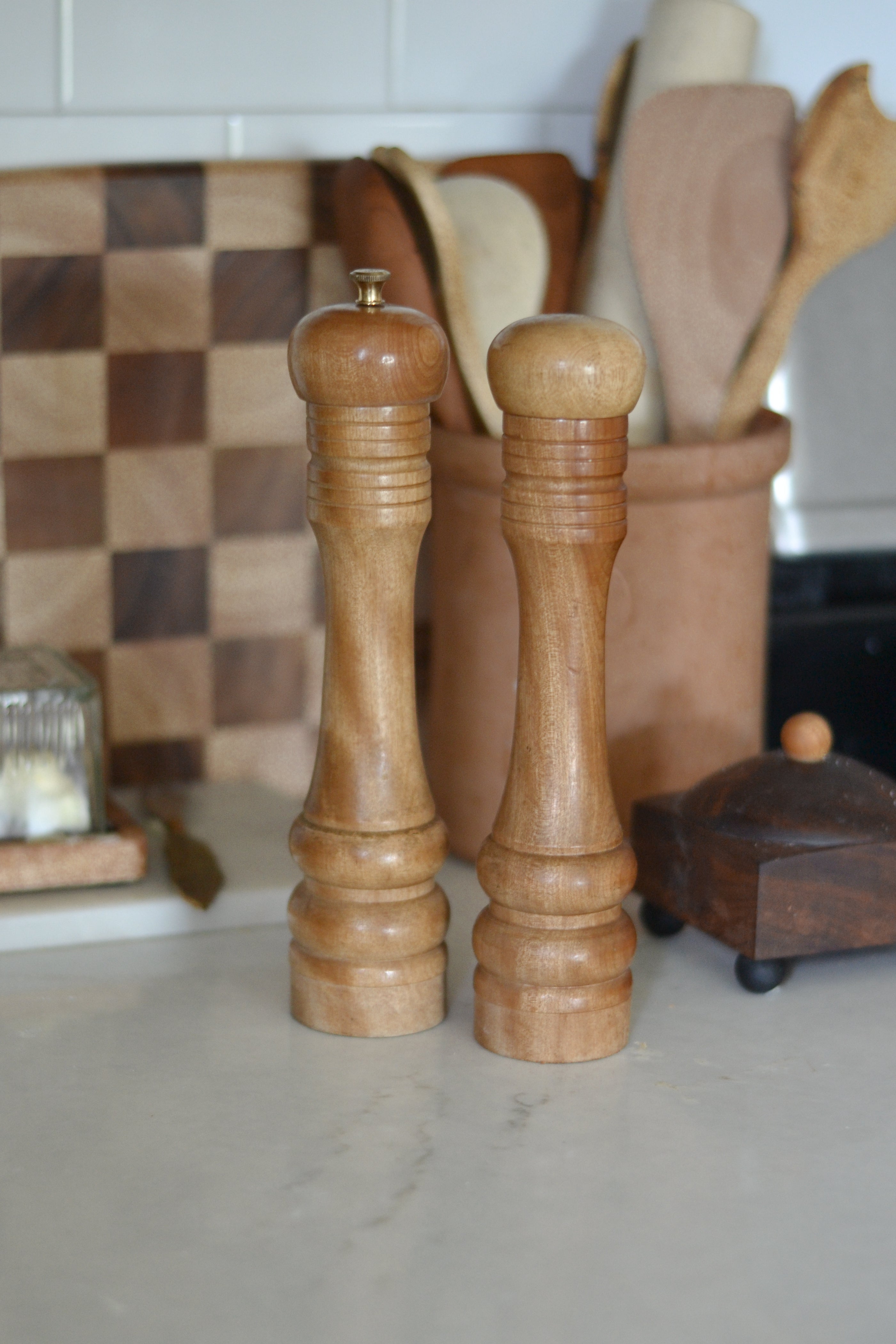 Vintage Salt & Pepper Mill - Aimee Weaver Designs