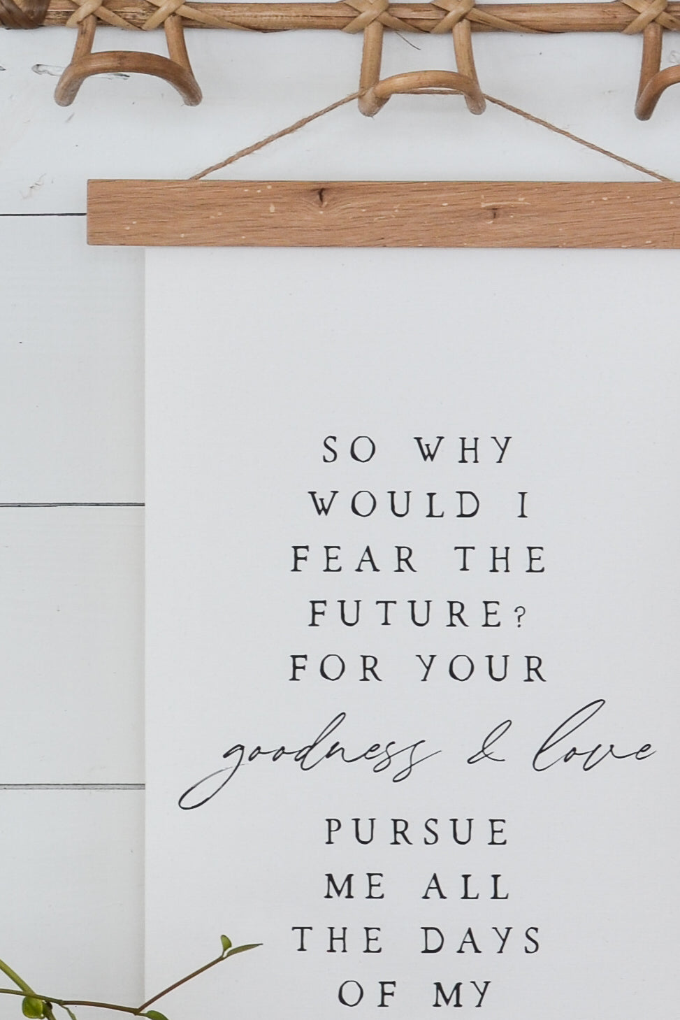 So Why Would I Fear | Christian Bible Verse Canvas Art - Aimee Weaver Designs