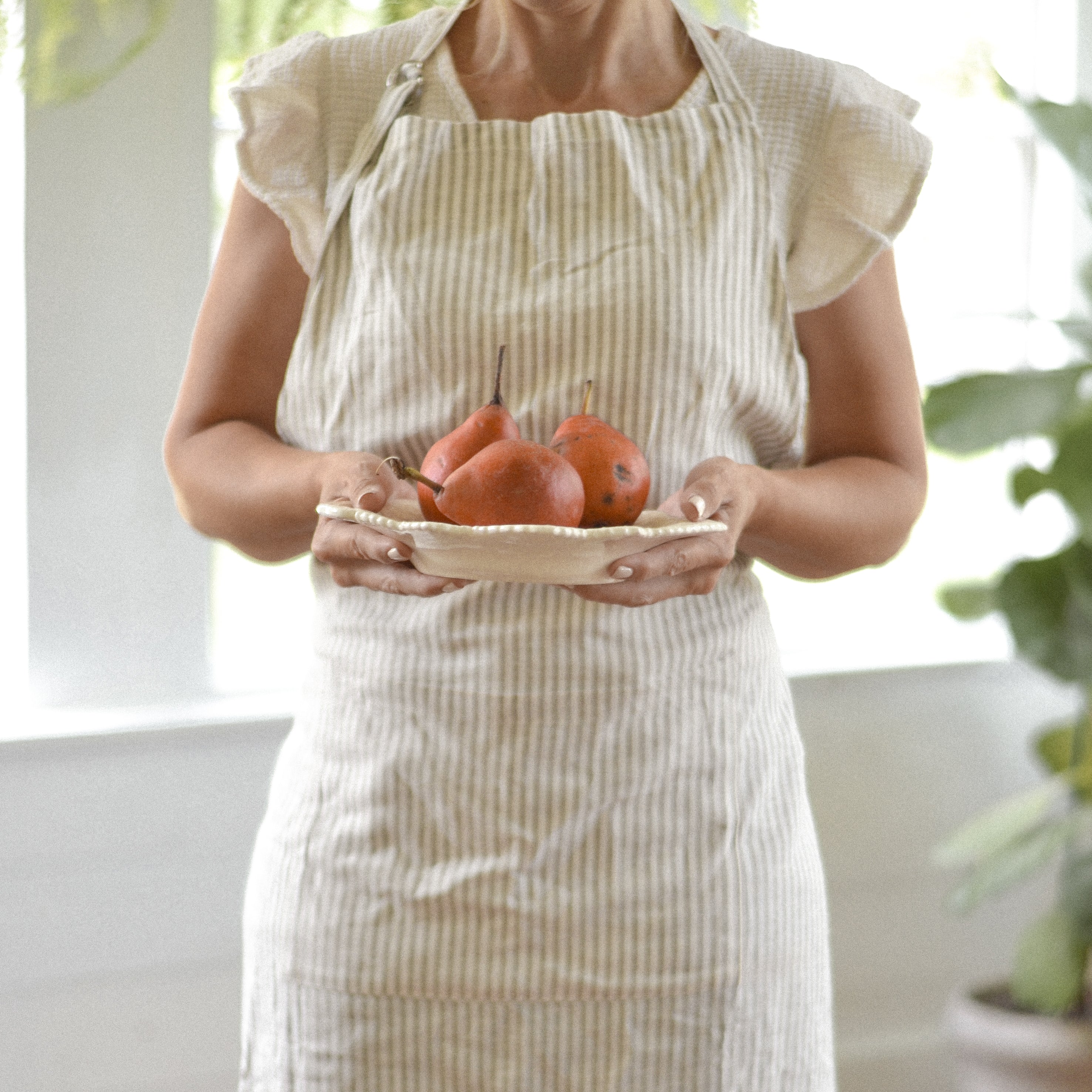 Provence Striped Apron - Aimee Weaver Designs