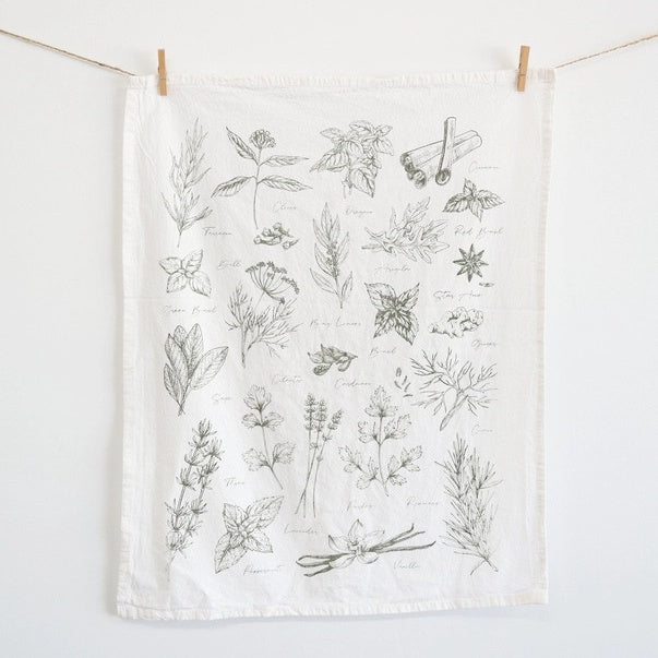 Herb Garden Tea Towel - Aimee Weaver Designs