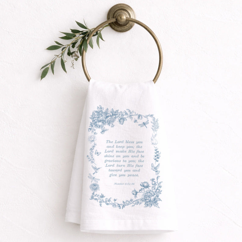 The Lord Bless You Tea Towel - Aimee Weaver Designs