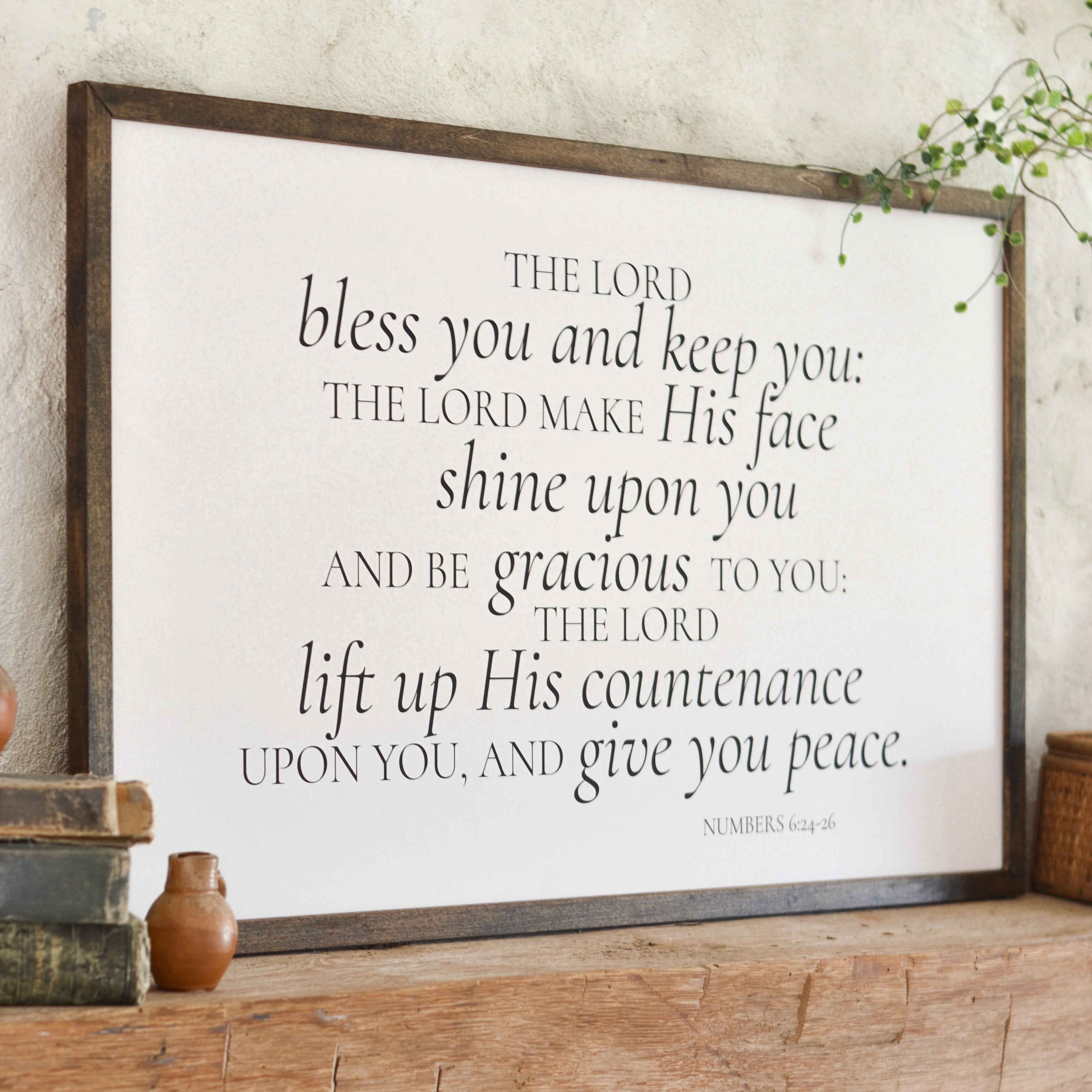 The Lord Bless You | Framed Art - Aimee Weaver Designs