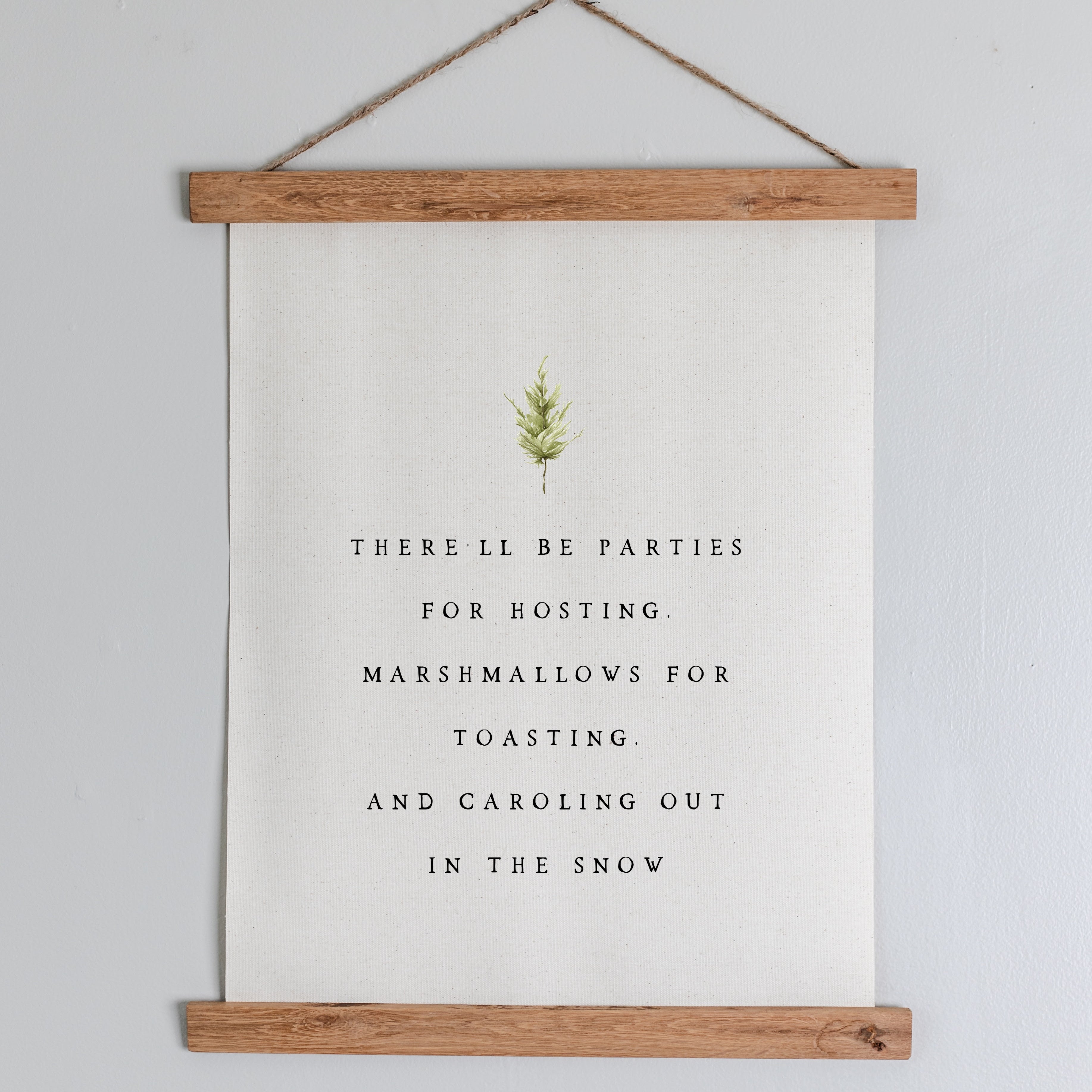 There'll Be Parties For Hosting Canvas Wall Hanging - Aimee Weaver Designs