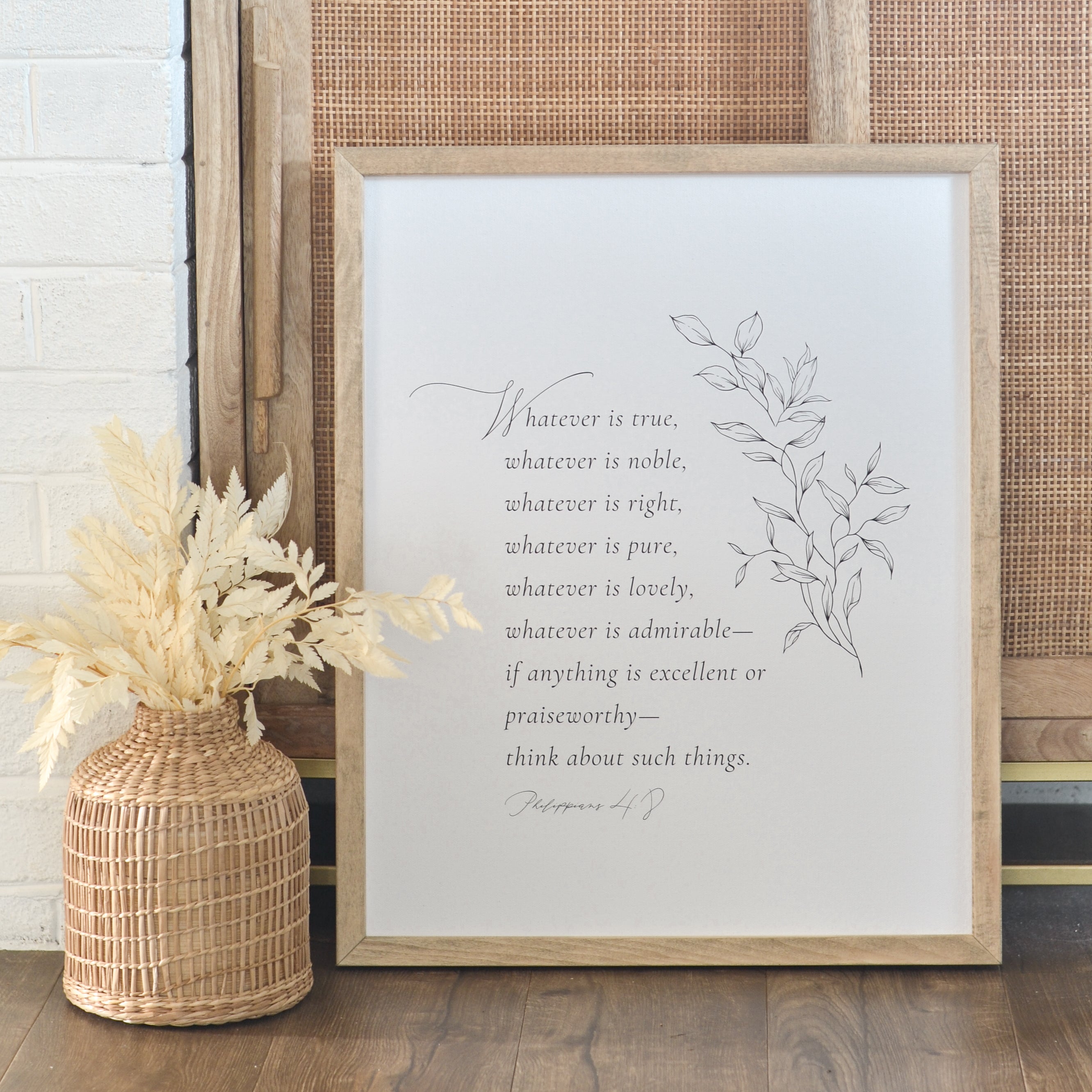 Whatever Is True | Framed Art - Aimee Weaver Designs