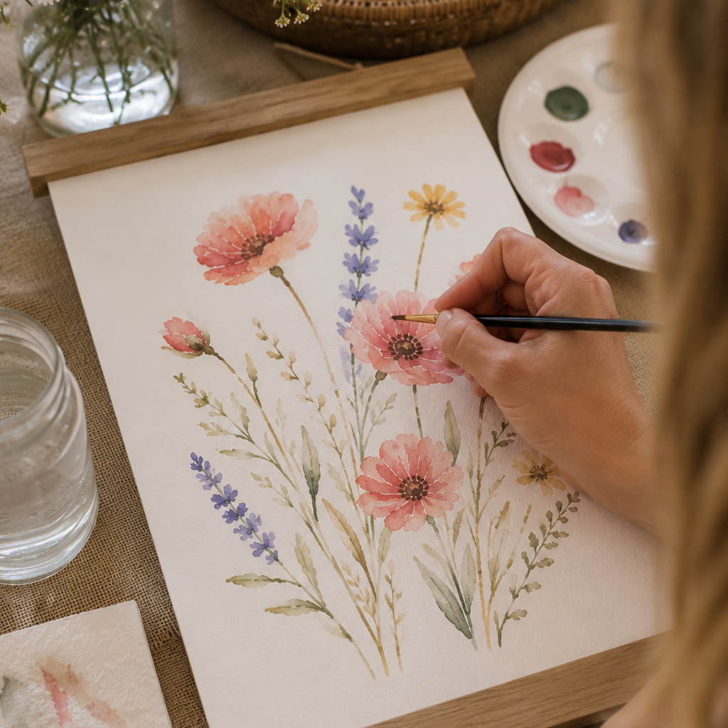 Wildflower Watercolor Workshop | August 13, 2026 - Aimee Weaver Designs