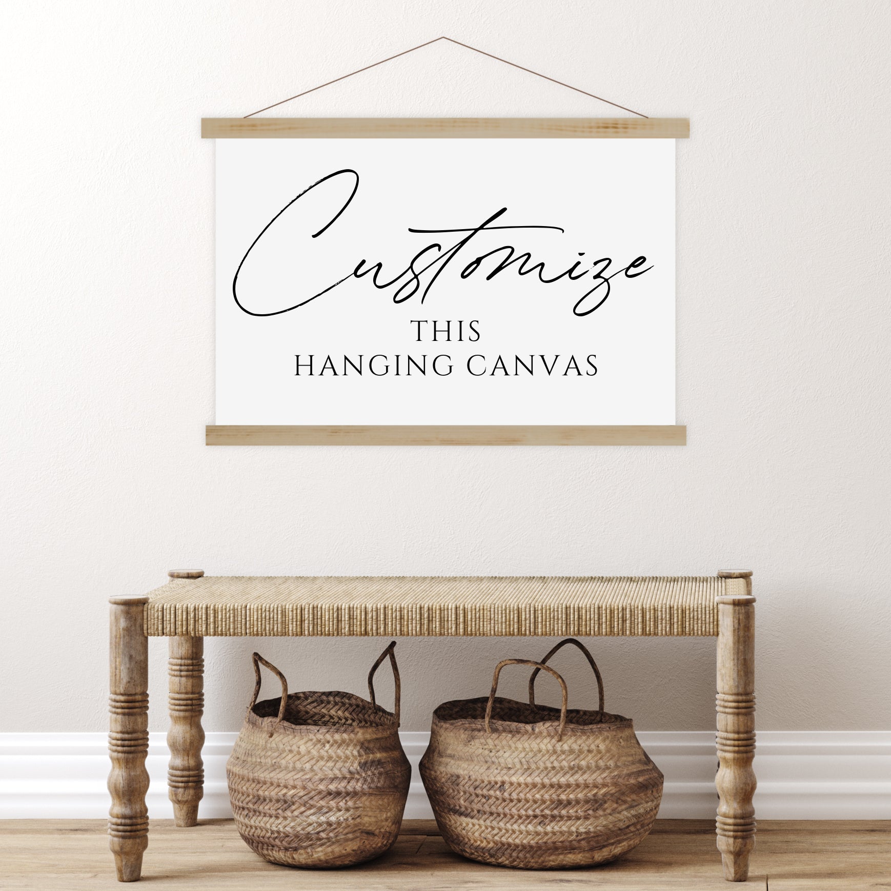 Custom Canvas Wall Hanging - Aimee Weaver Designs
