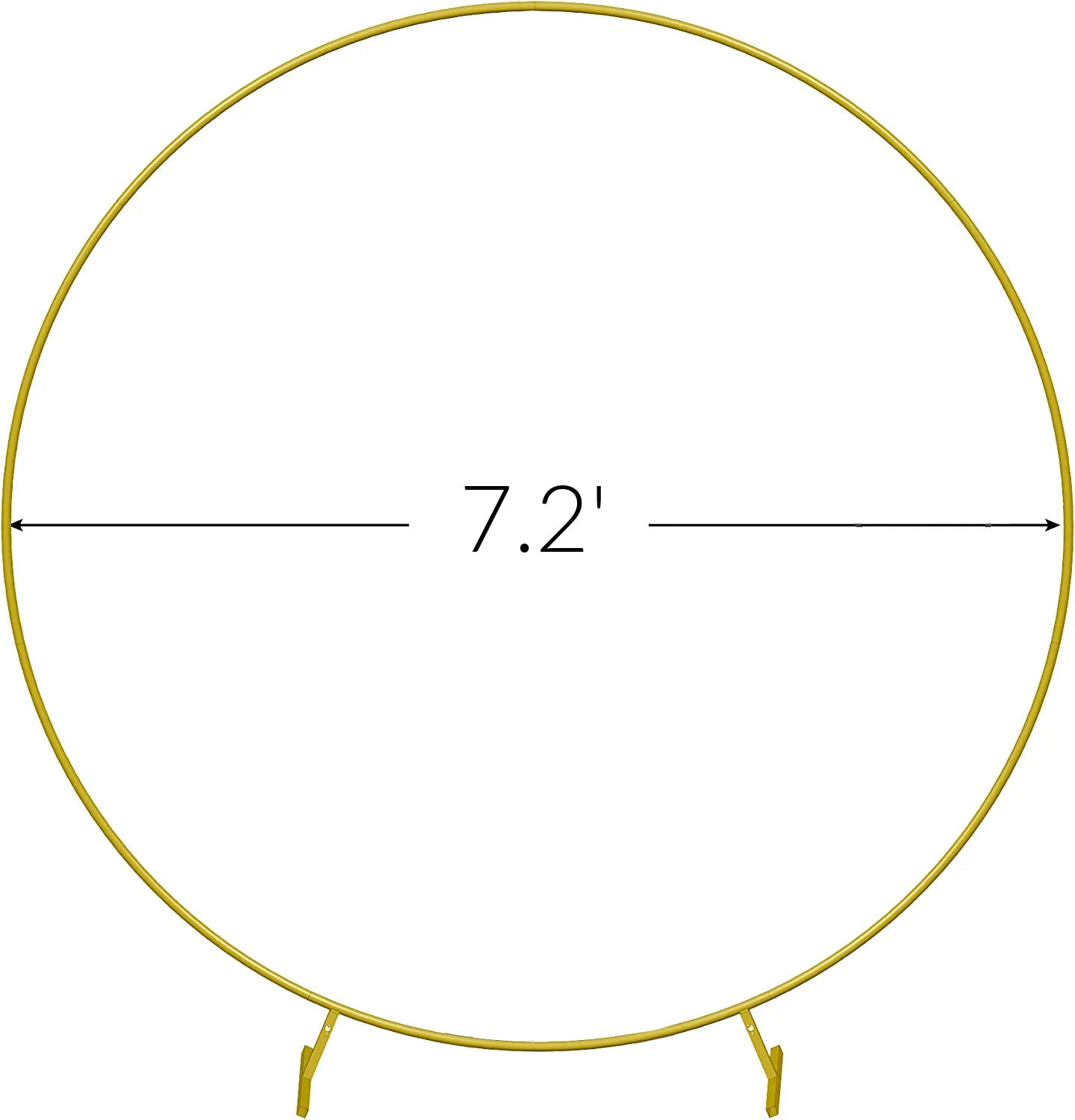 Round Gold Backdrop Stand Rental - Aimee Weaver Designs