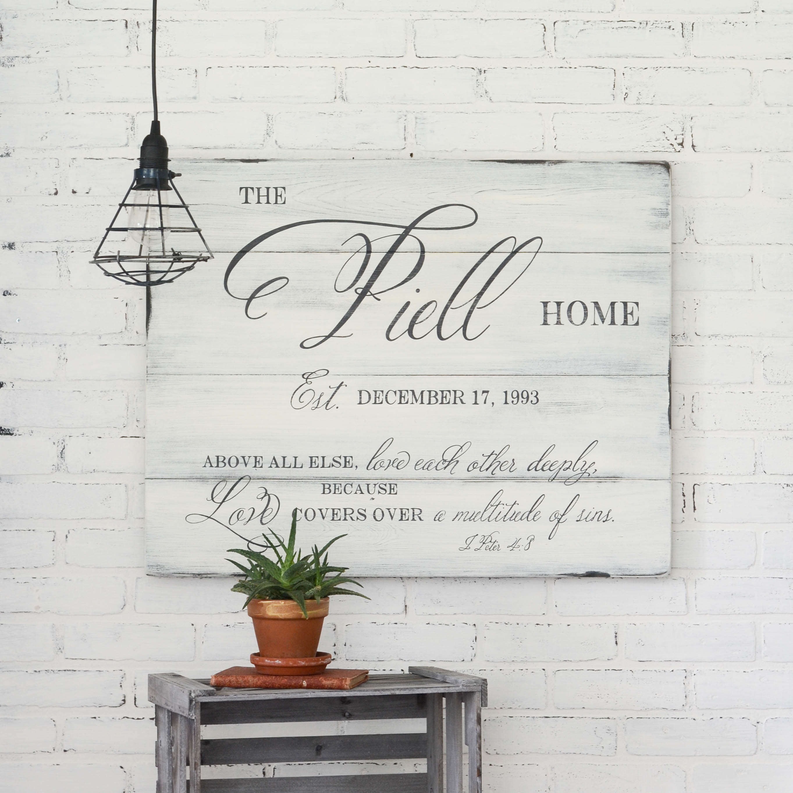 Family Name Sign - Aimee Weaver Designs