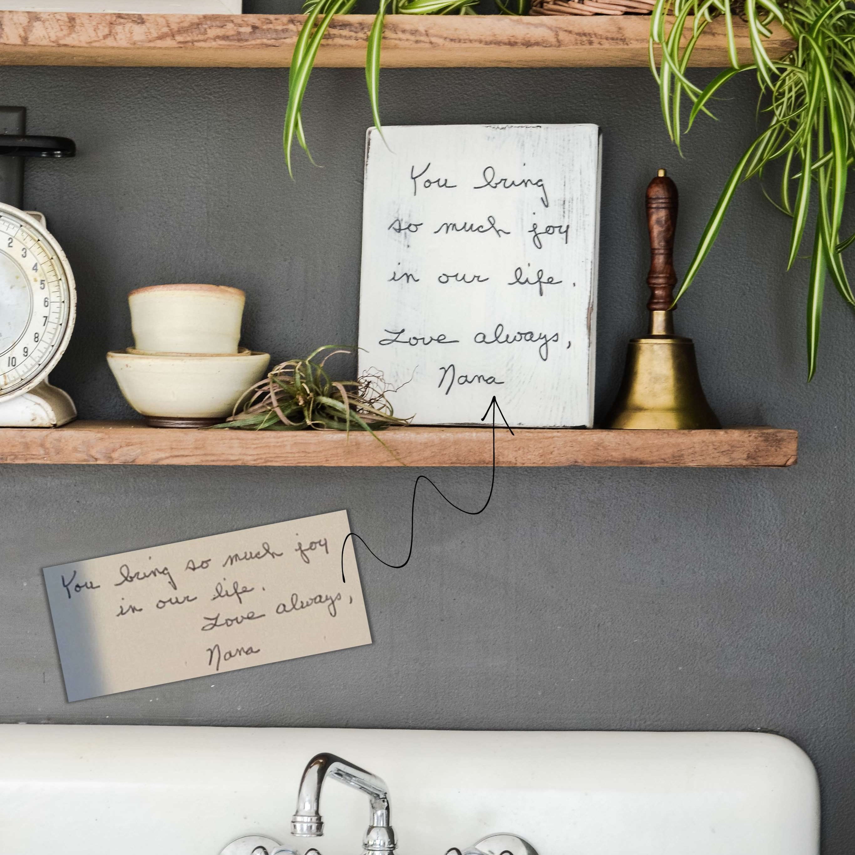 Handwriting Memory Sign - Aimee Weaver Designs