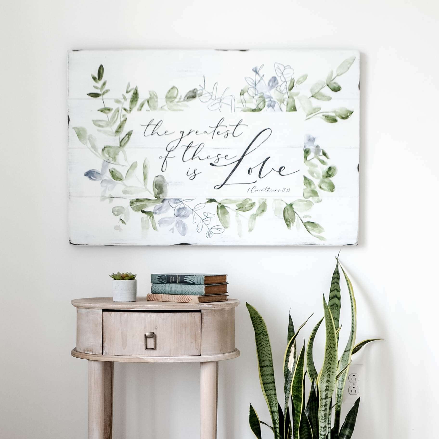 The Greatest Of These Is Love Sign - Aimee Weaver Designs