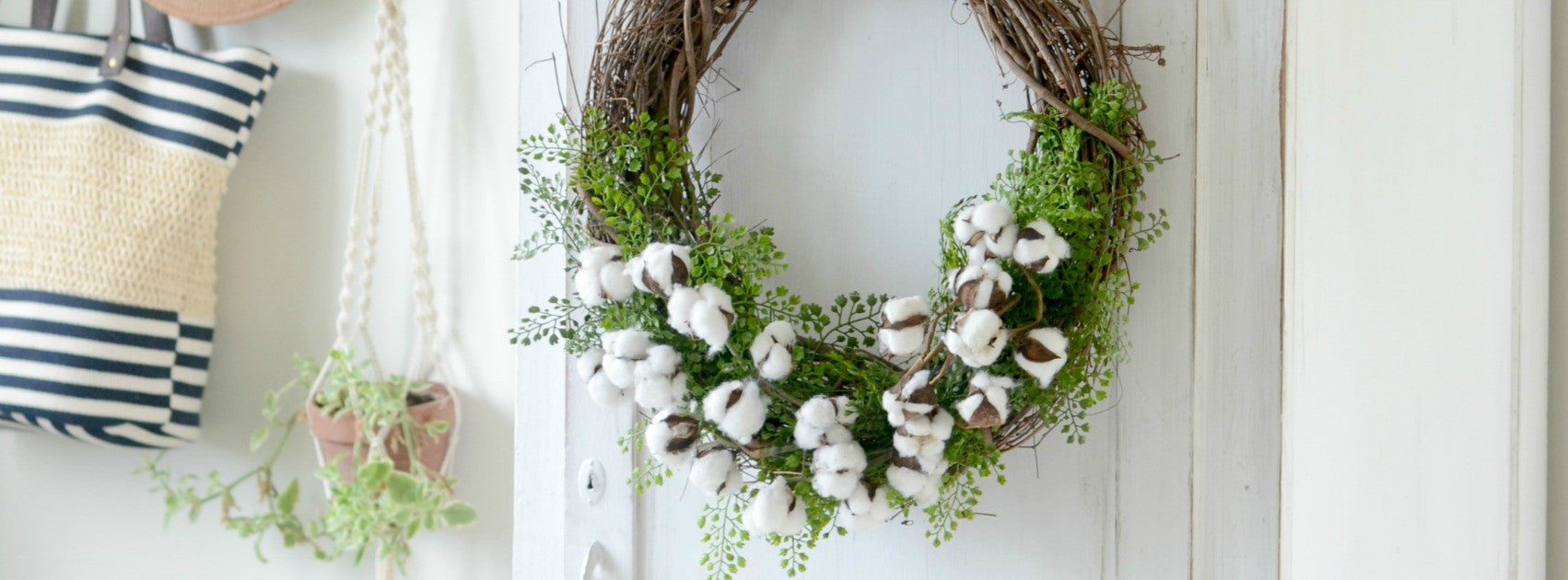 Cotton Stem Wreath